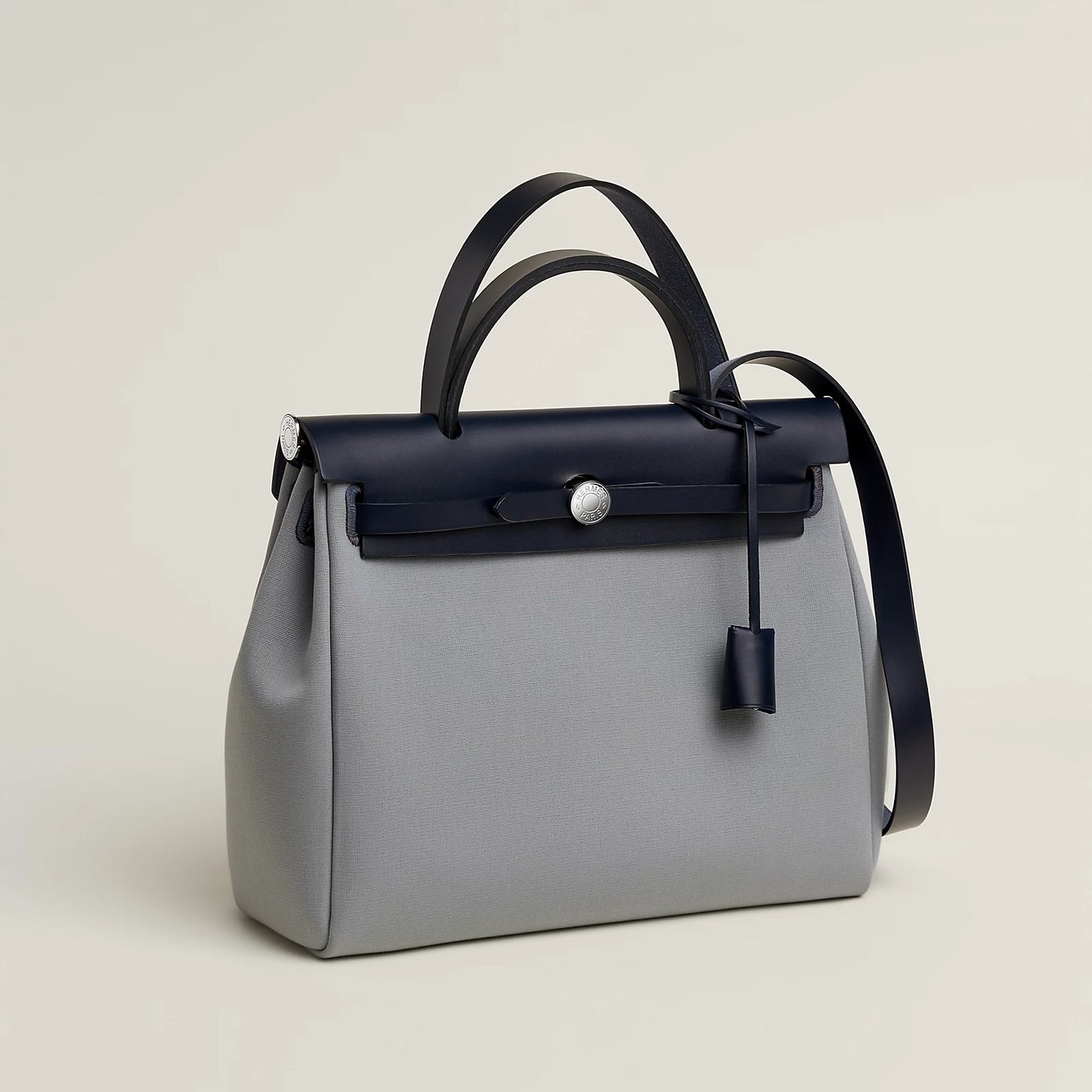 HERBAG 31 Gris Pantin/Blue Indigo PHW