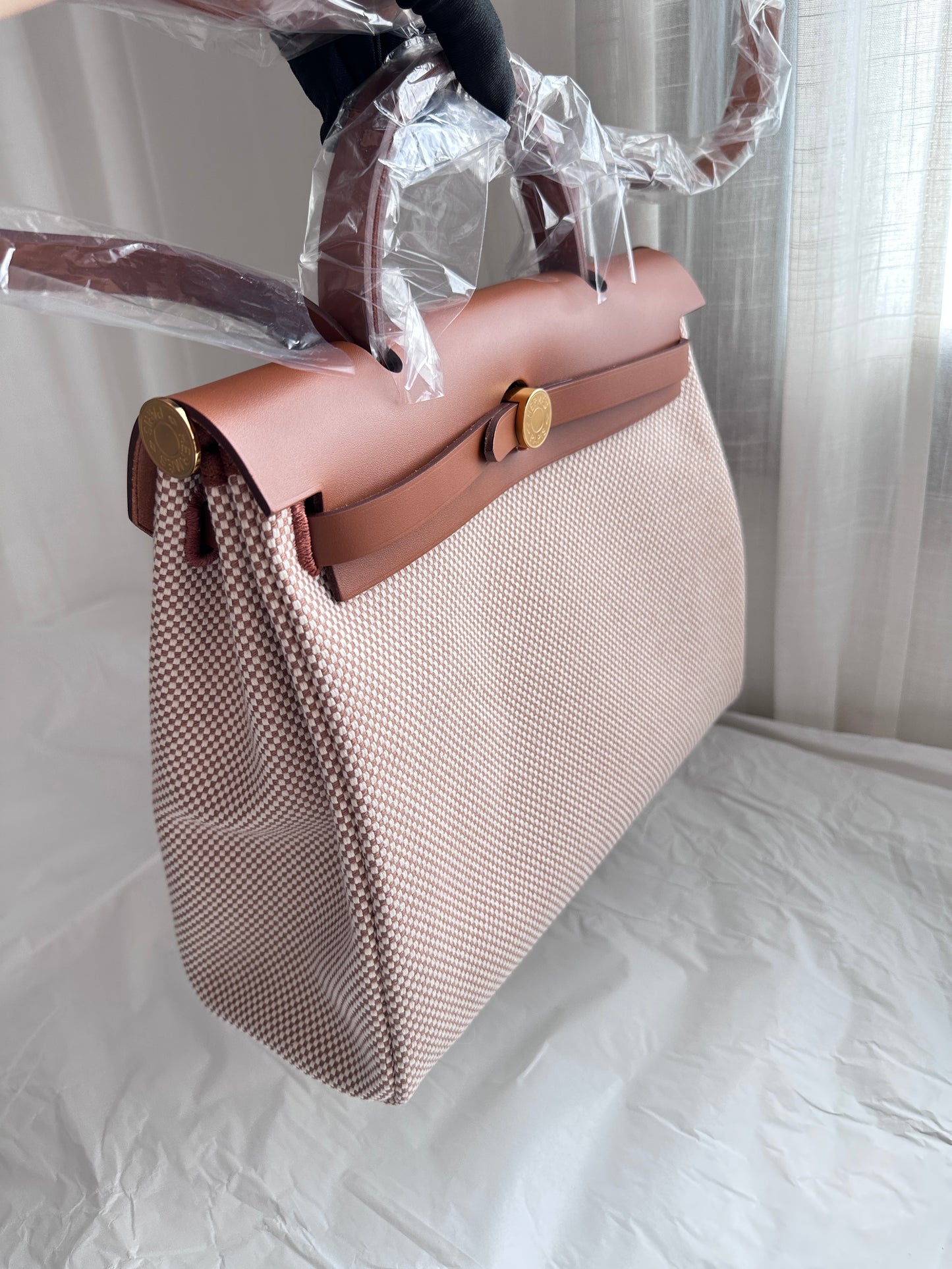 HERBAG 31 Ecru/Beige/Fauve GHW