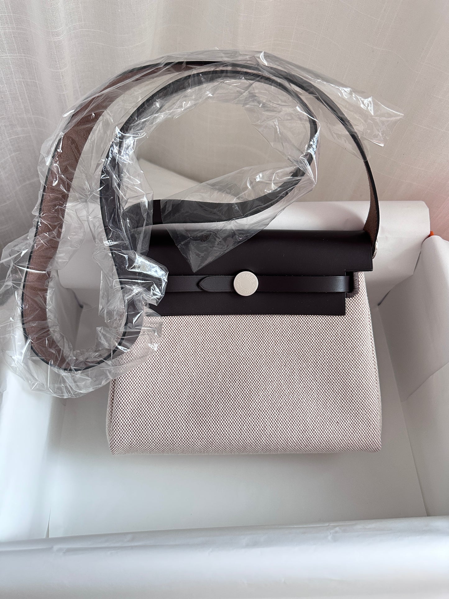 MINI HERBAG Ecru/Beige/Ebene PHW