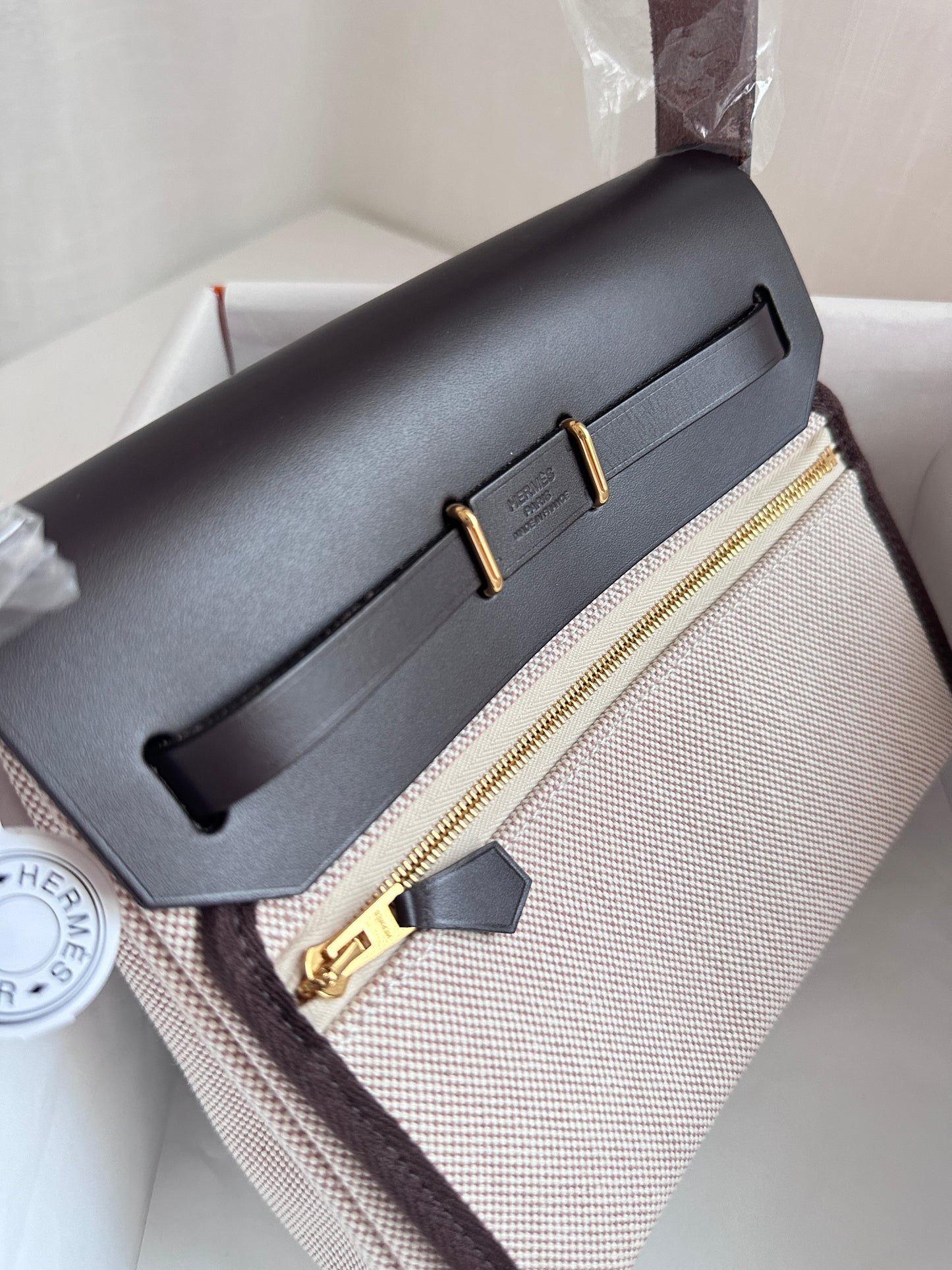 MINI HERBAG Ecru/Beige/Ebene GHW
