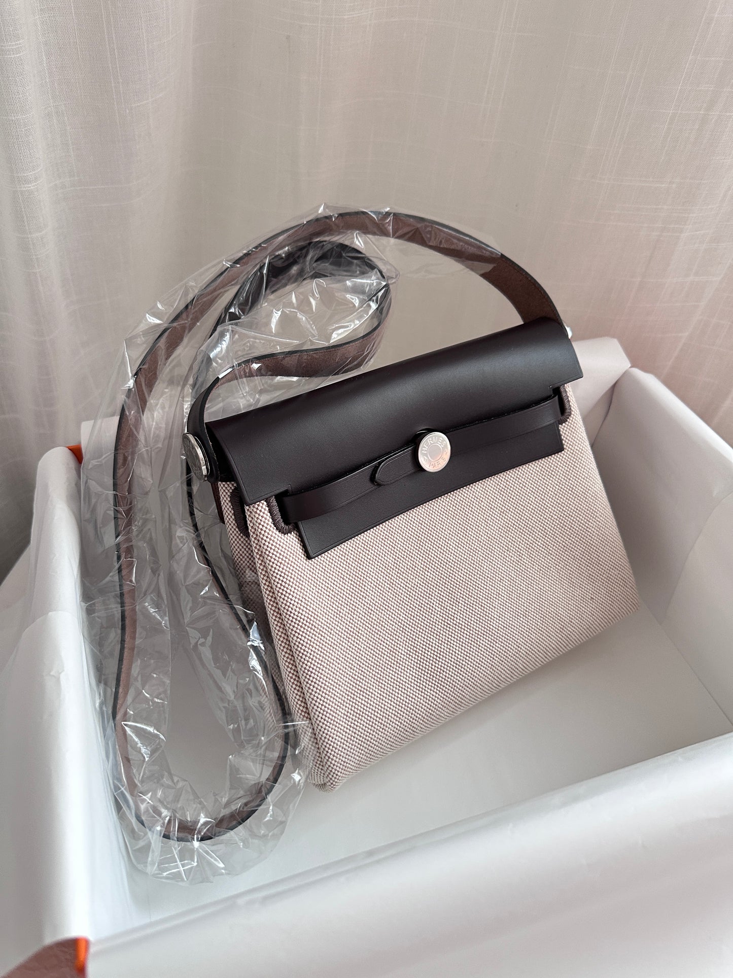 MINI HERBAG Ecru/Beige/Ebene PHW