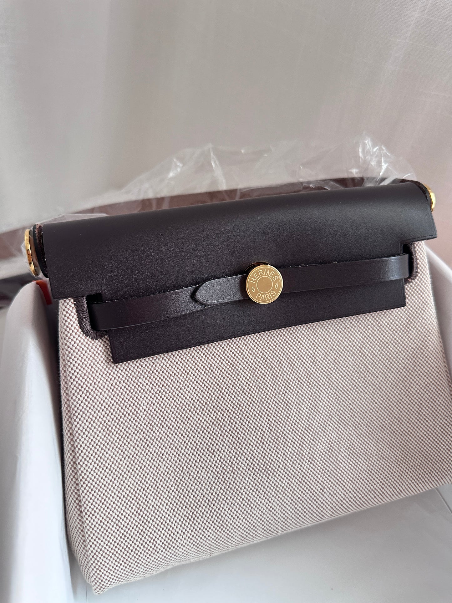 MINI HERBAG Ecru/Beige/Ebene GHW