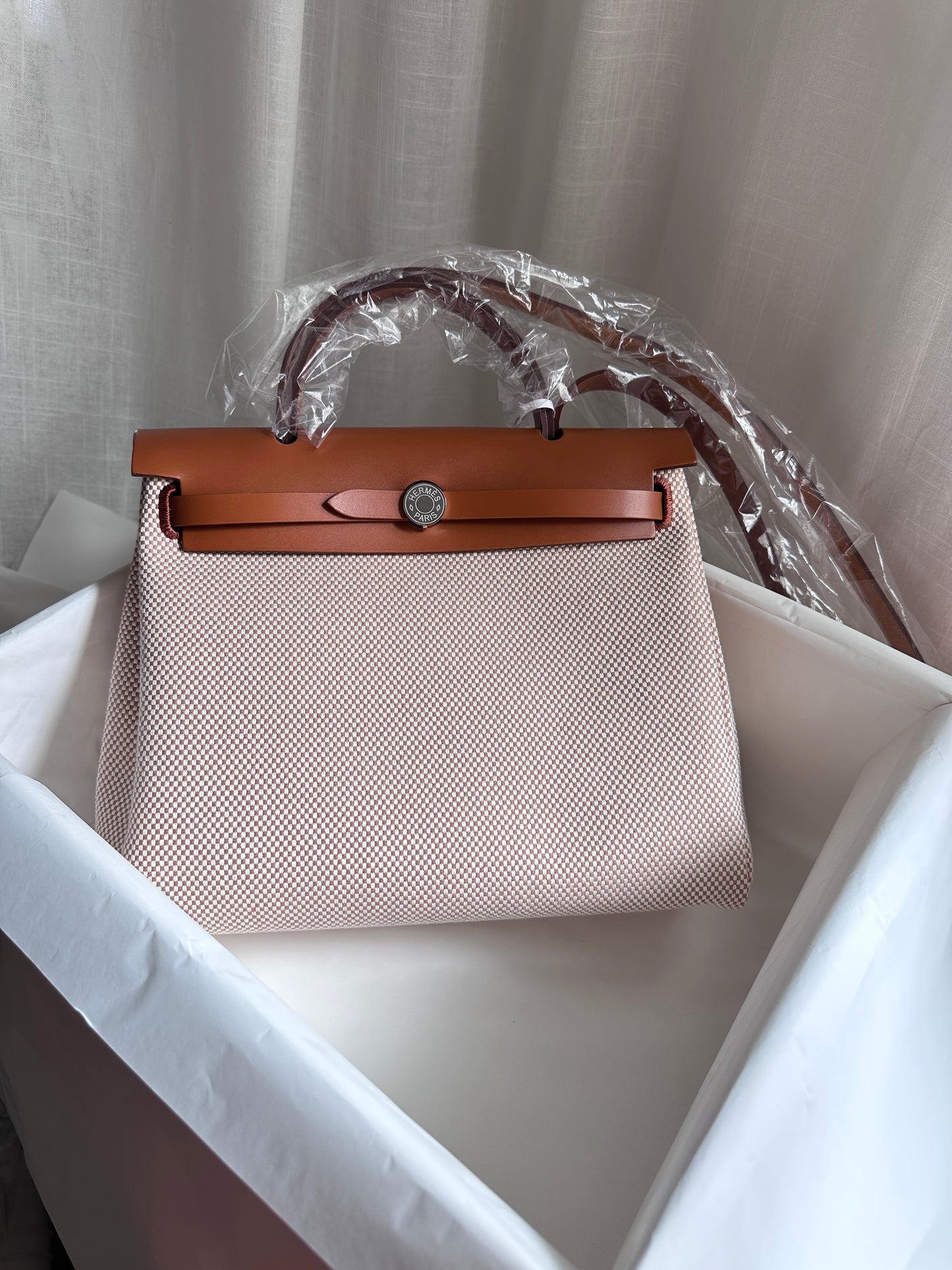 HERBAG 31 Ecru/Beige/Fauve PHW