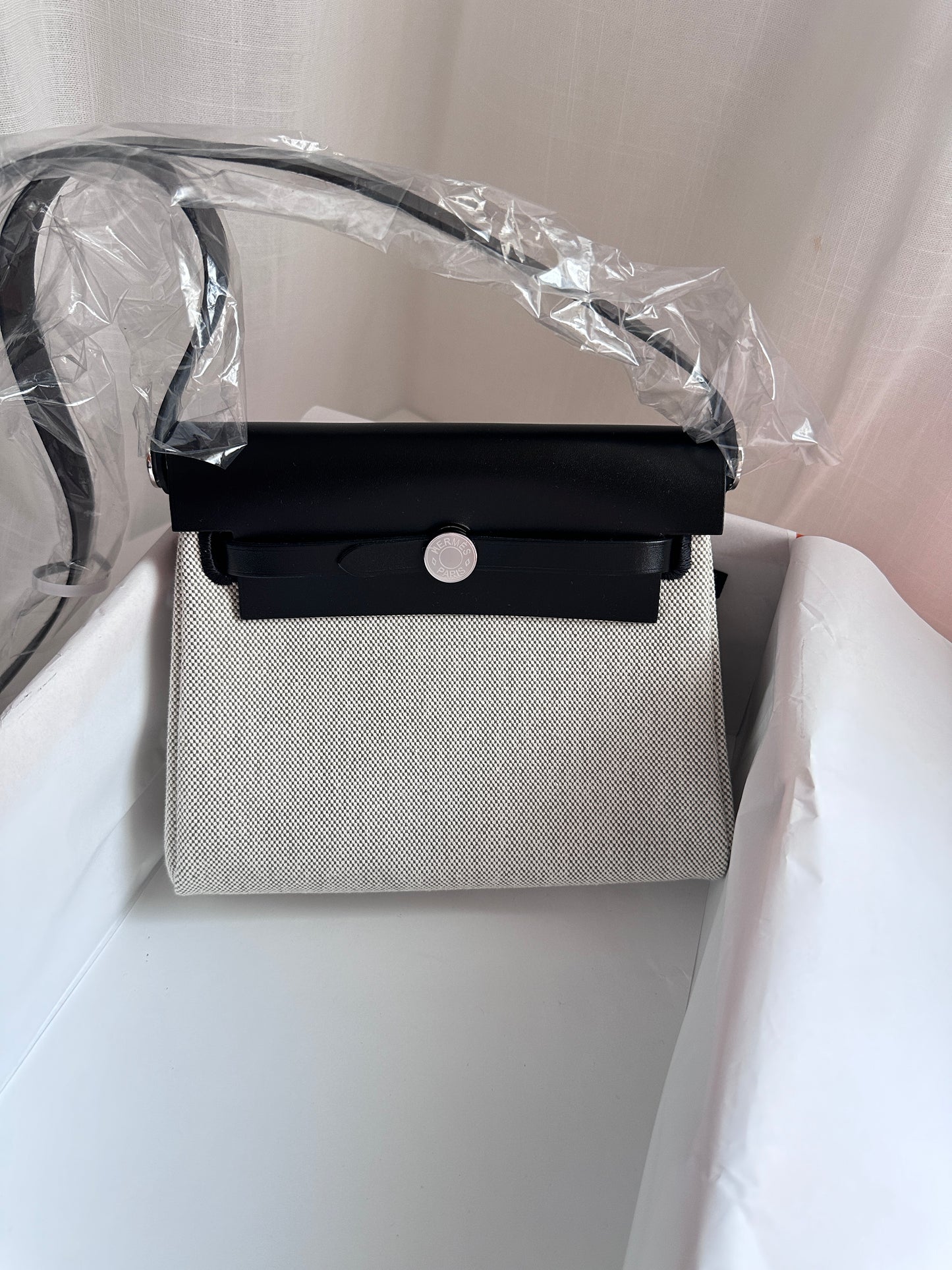 MINI HERBAG Ecru/Amande/Black PHW
