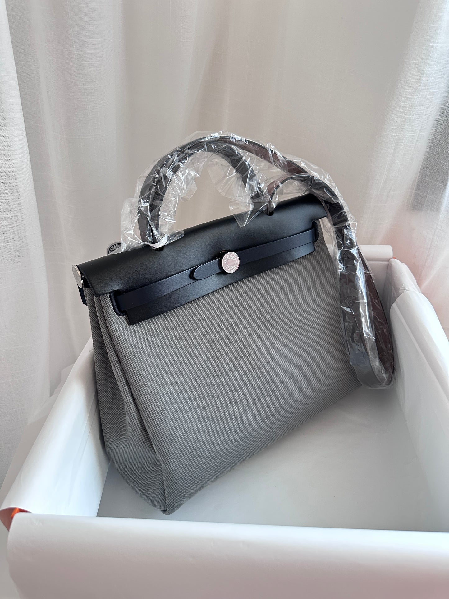 HERBAG 31 Gris Fumée/Ebene/Black/Blue Indigo PHW