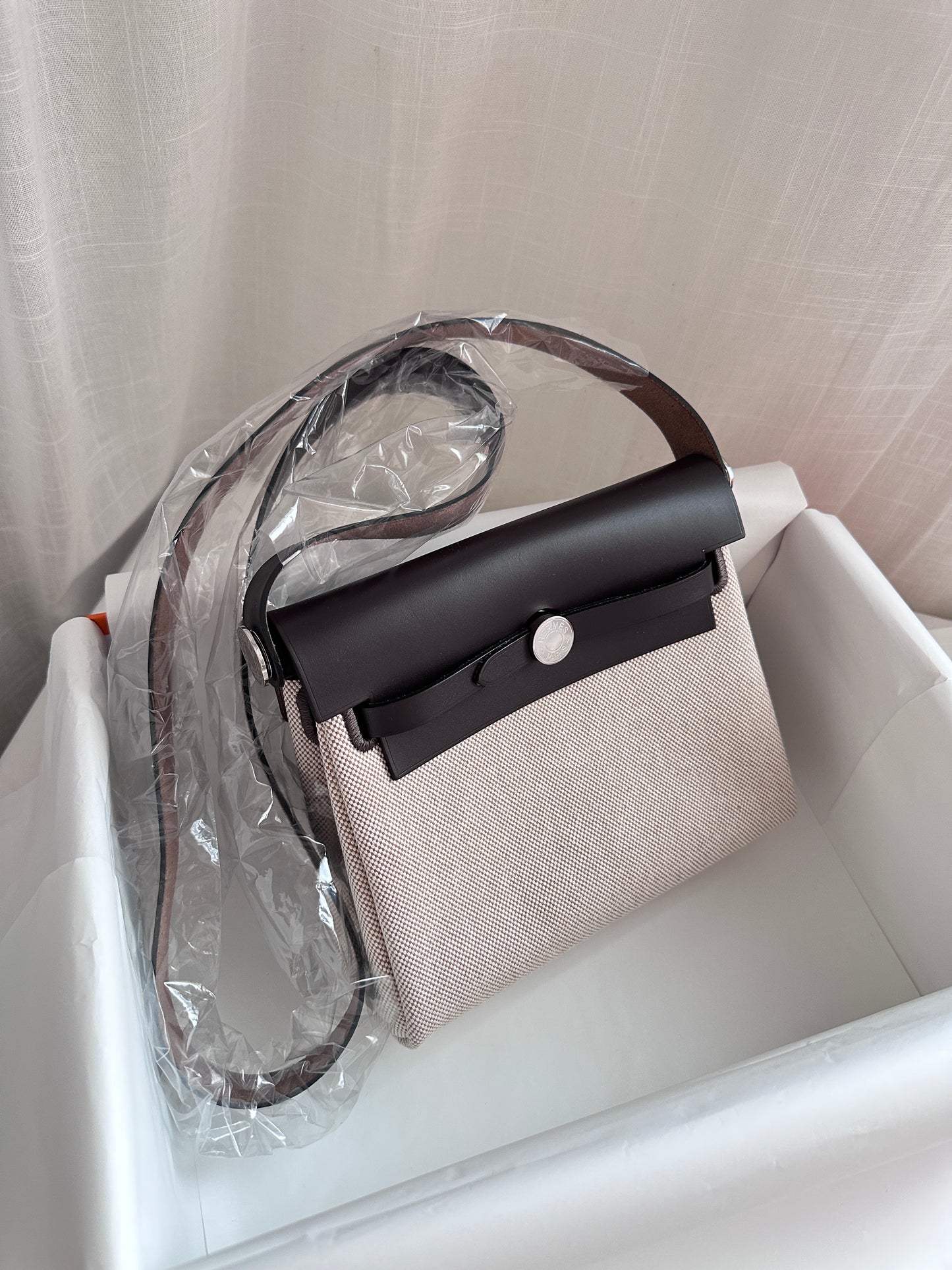 MINI HERBAG Ecru/Beige/Ebene PHW