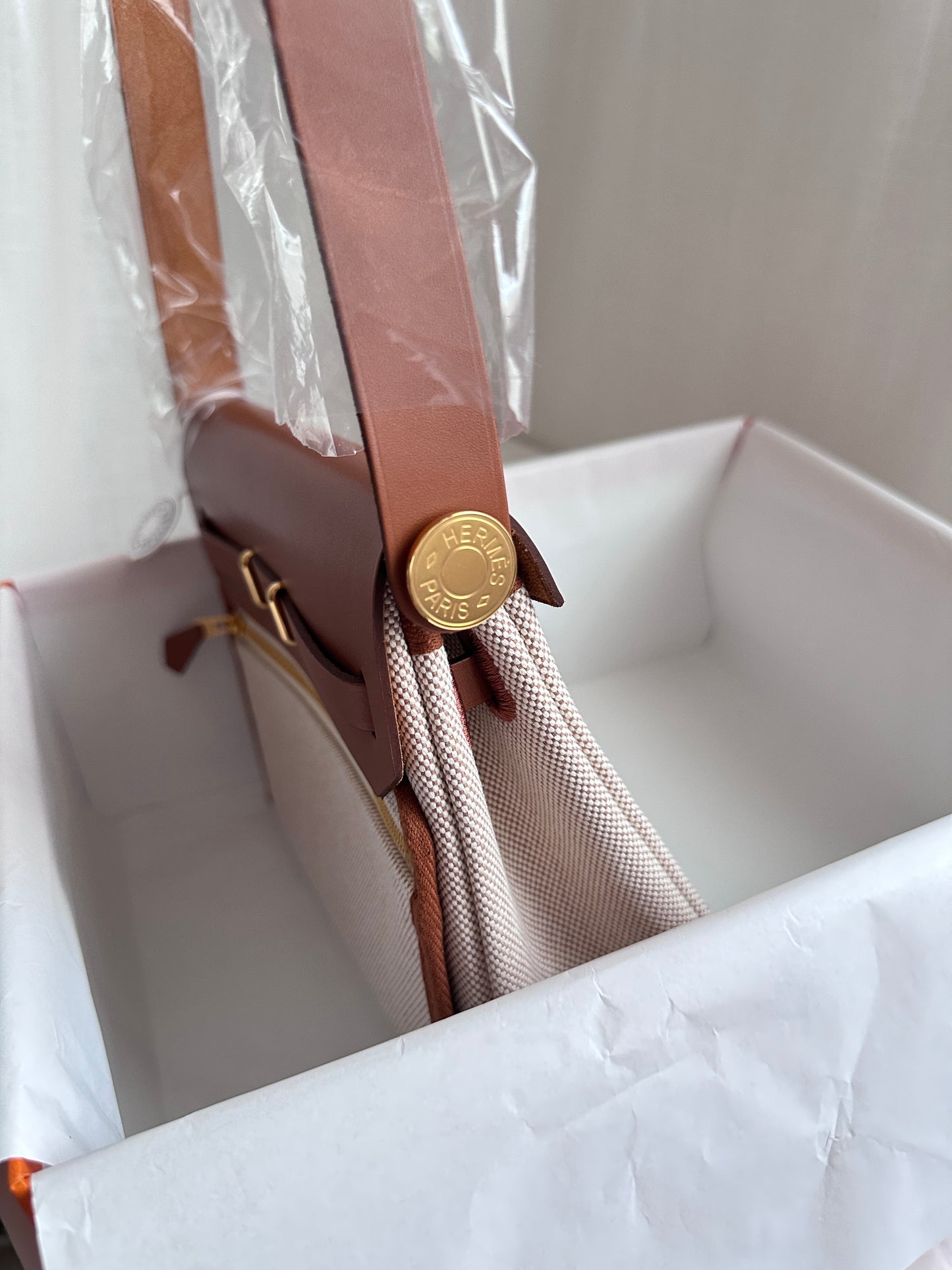 MINI HERBAG Ecru/Beige/Fauve GHW