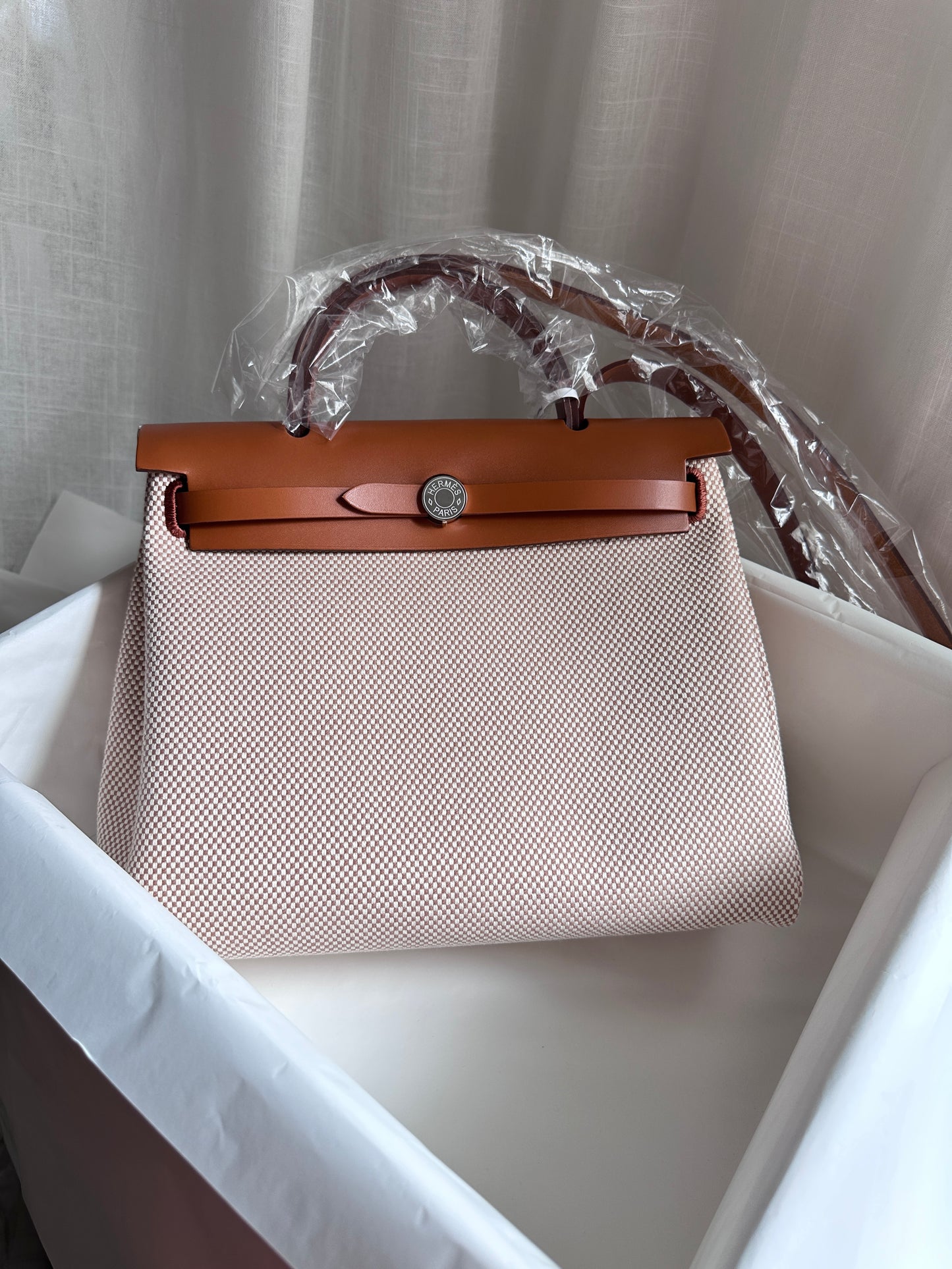 HERBAG 31 Ecru/Beige/Fauve PHW
