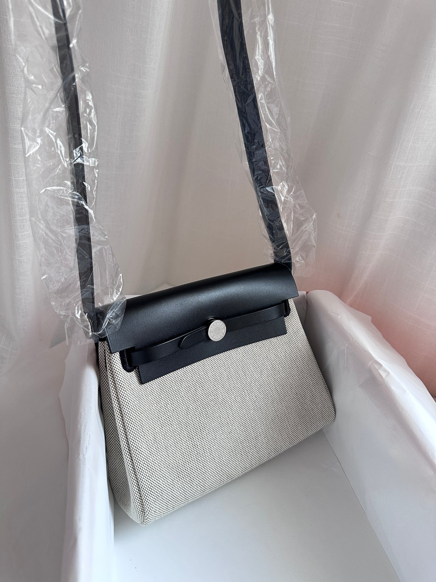 MINI HERBAG Ecru/Amande/Black PHW