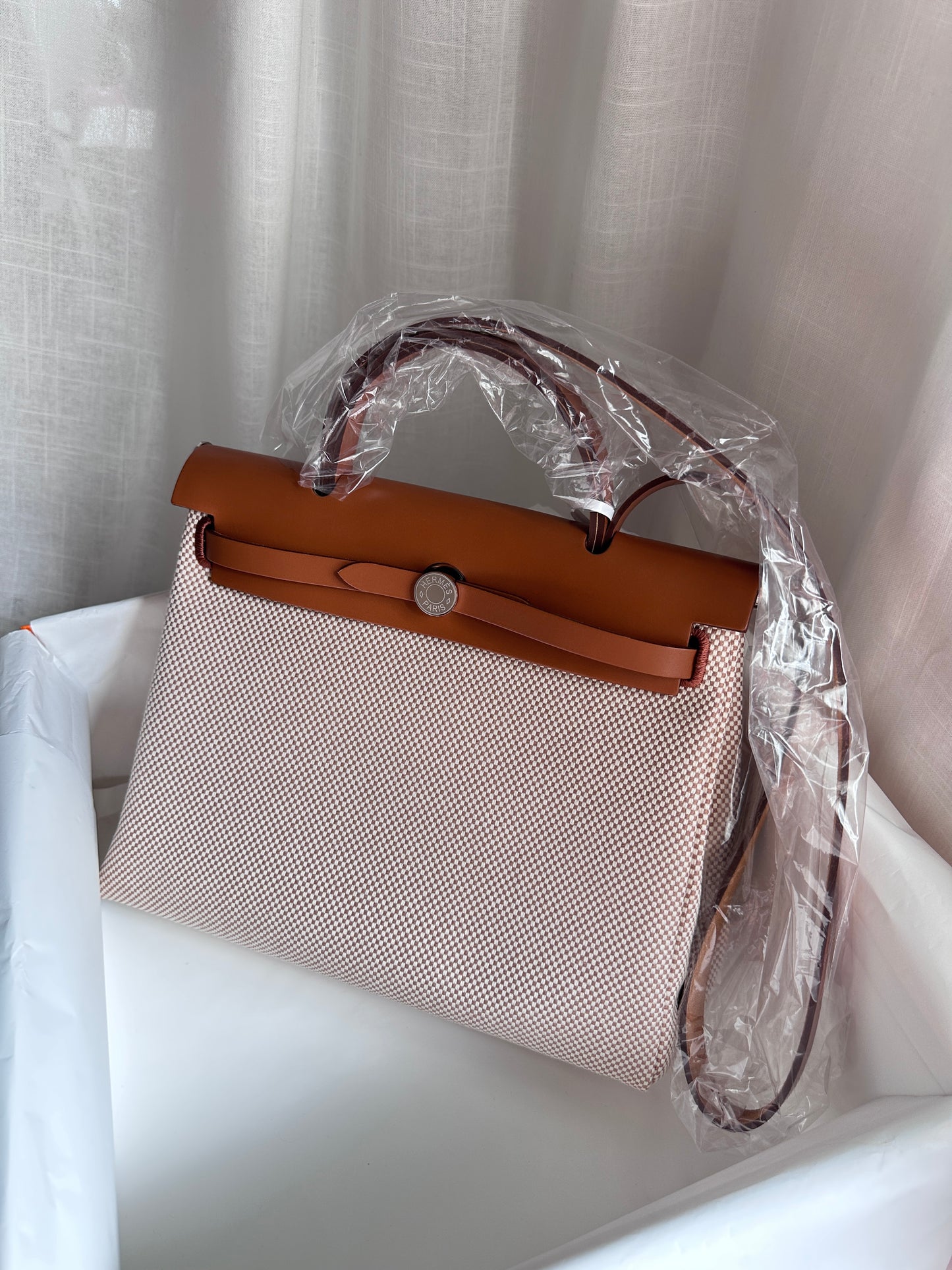 HERBAG 31 Ecru/Beige/Fauve PHW