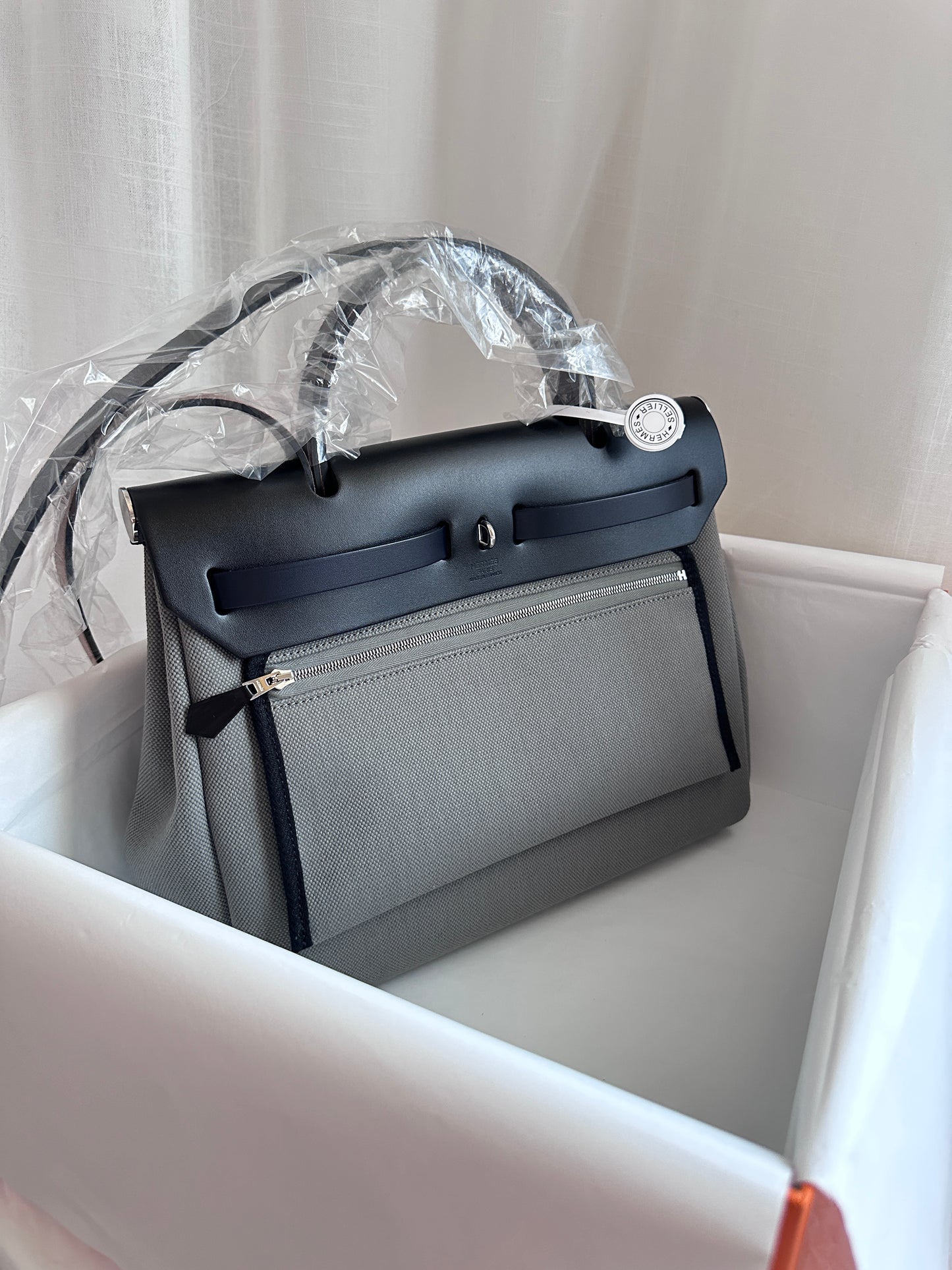 HERBAG 31 Gris Fumée/Ebene/Black/Blue Indigo PHW