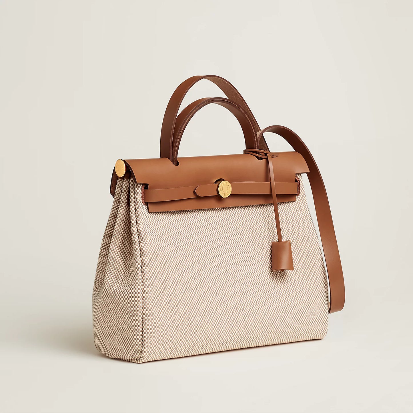 HERBAG 31 Ecru/Beige/Fauve GHW