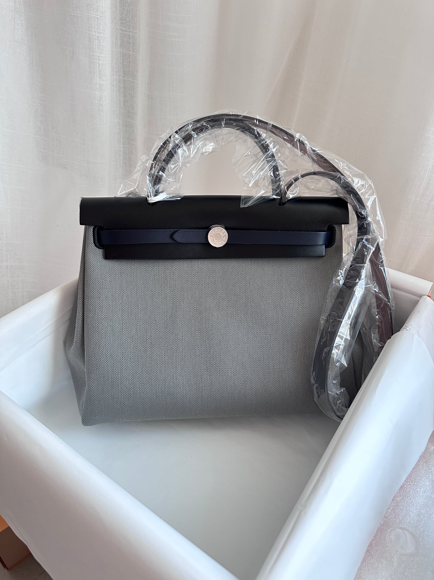 HERBAG 31 Gris Fumée/Ebene/Black/Blue Indigo PHW