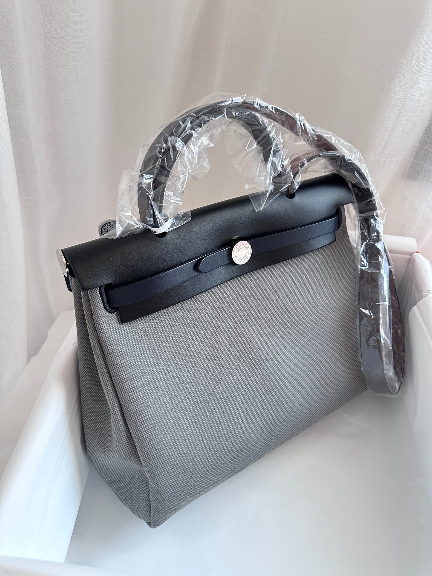 HERBAG 31 Gris Fumée/Ebene/Black/Blue Indigo PHW