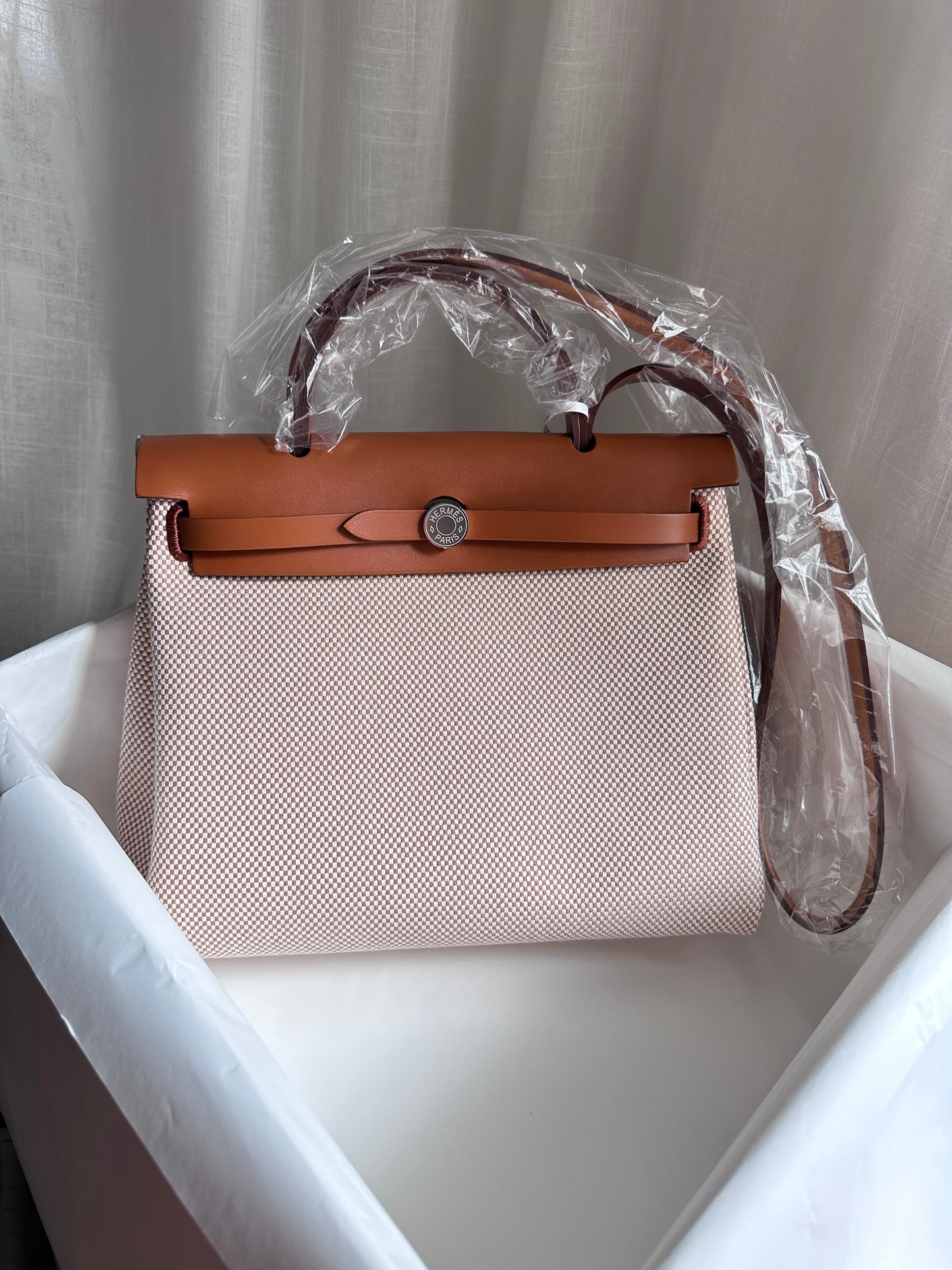 HERBAG 31 Ecru/Beige/Fauve PHW
