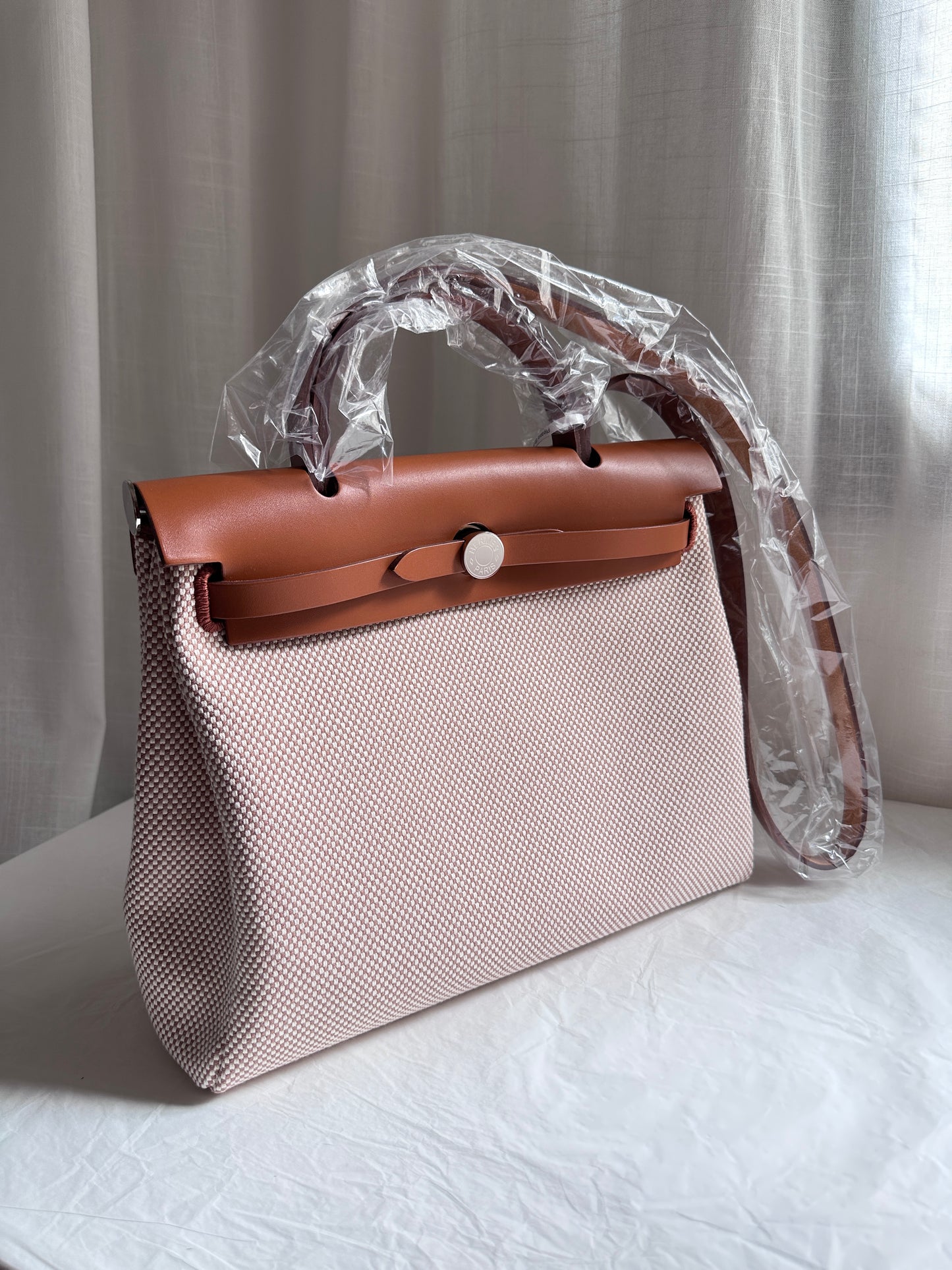 HERBAG 31 Ecru/Beige/Fauve PHW
