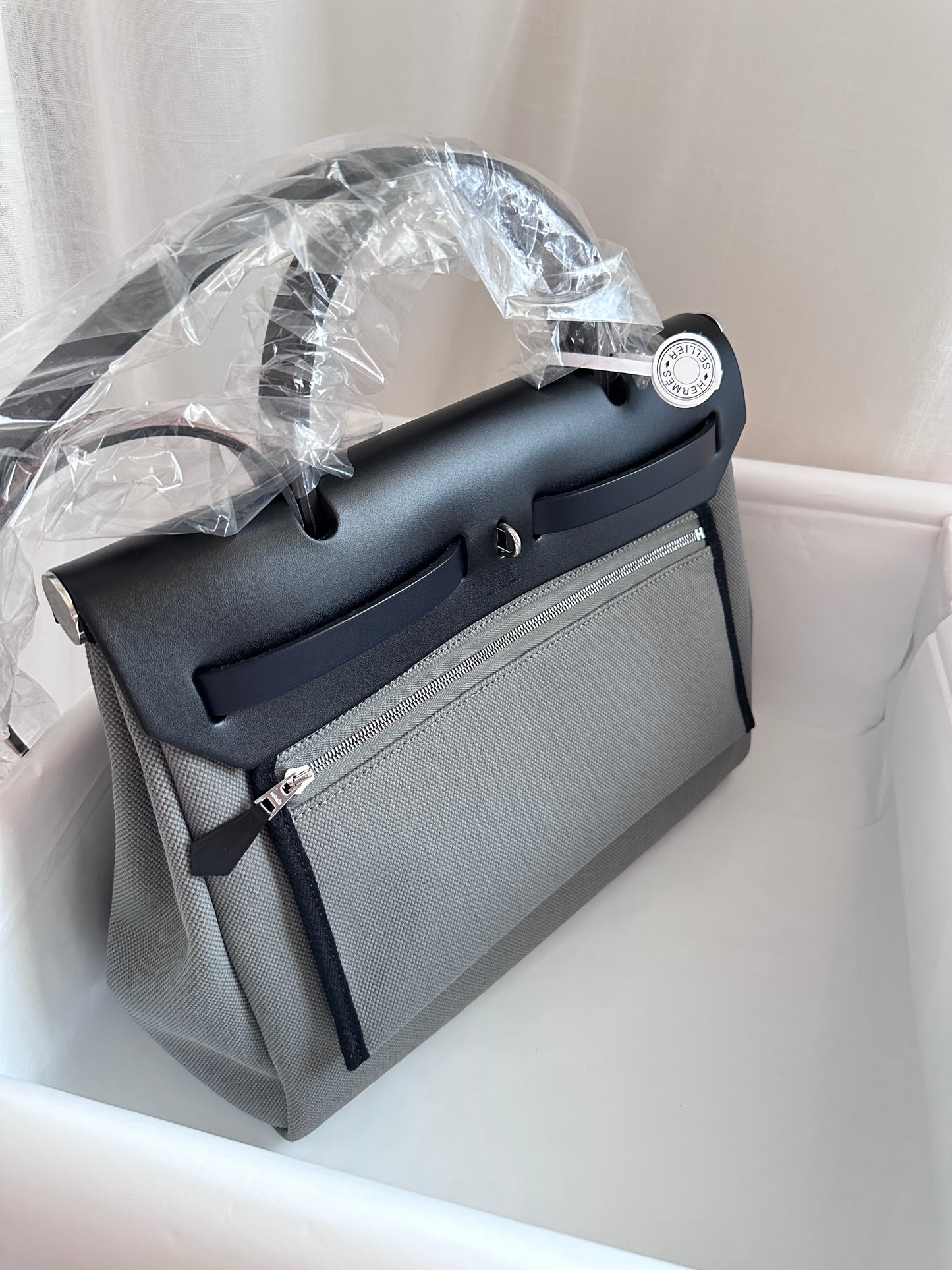 HERBAG 31 Gris Fumée/Ebene/Black/Blue Indigo PHW