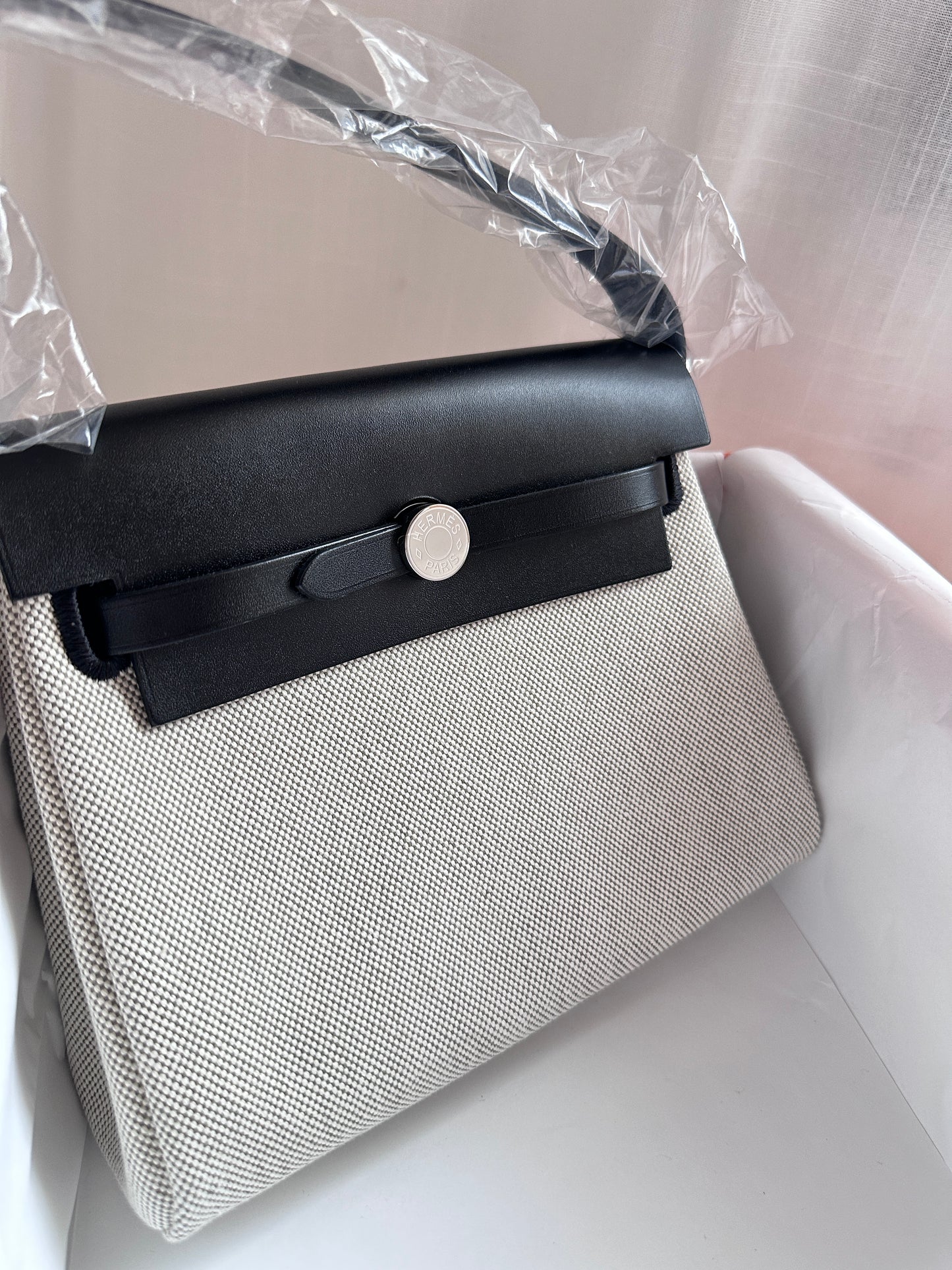 MINI HERBAG Ecru/Amande/Black PHW