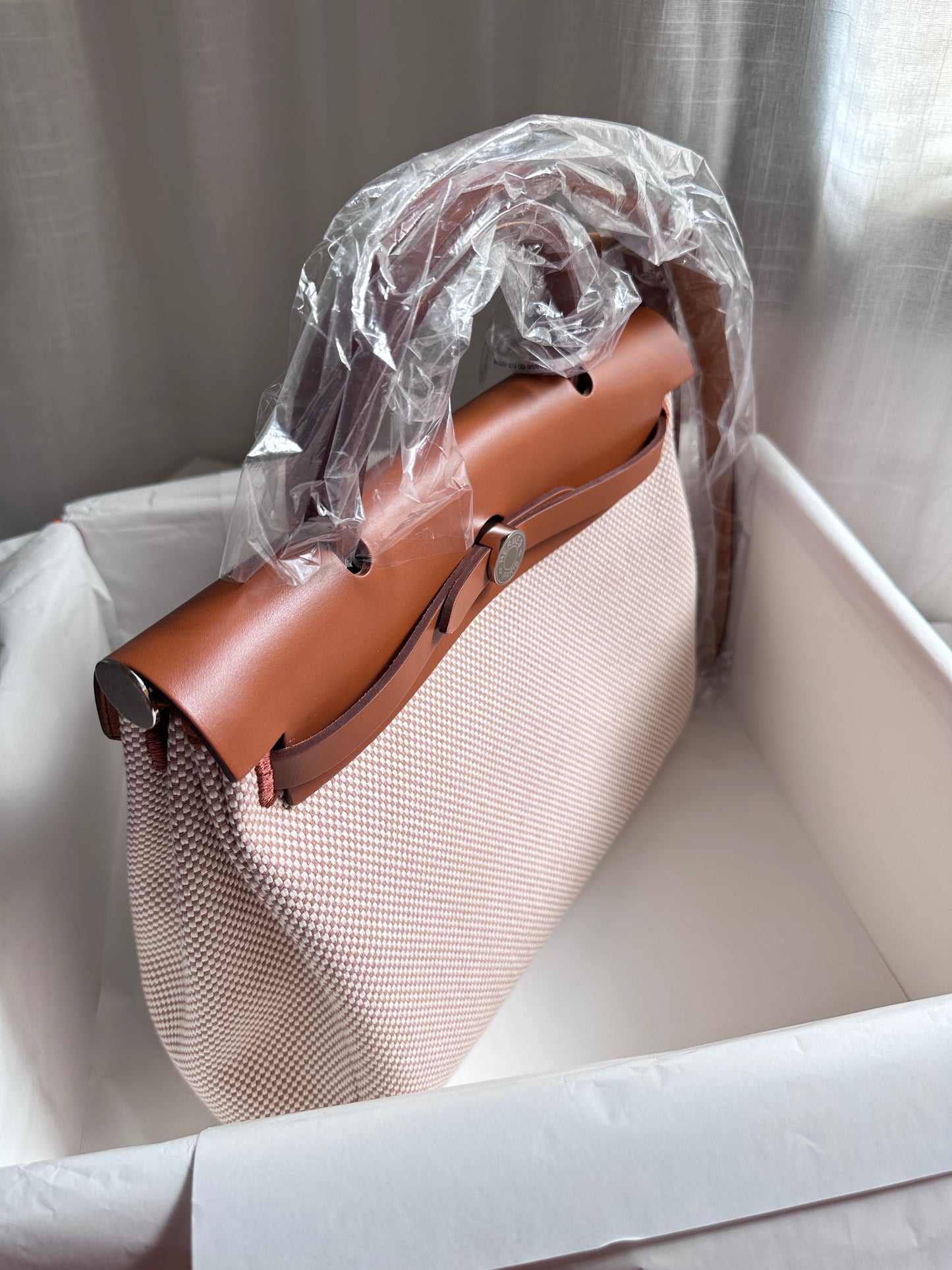 HERBAG 31 Ecru/Beige/Fauve PHW