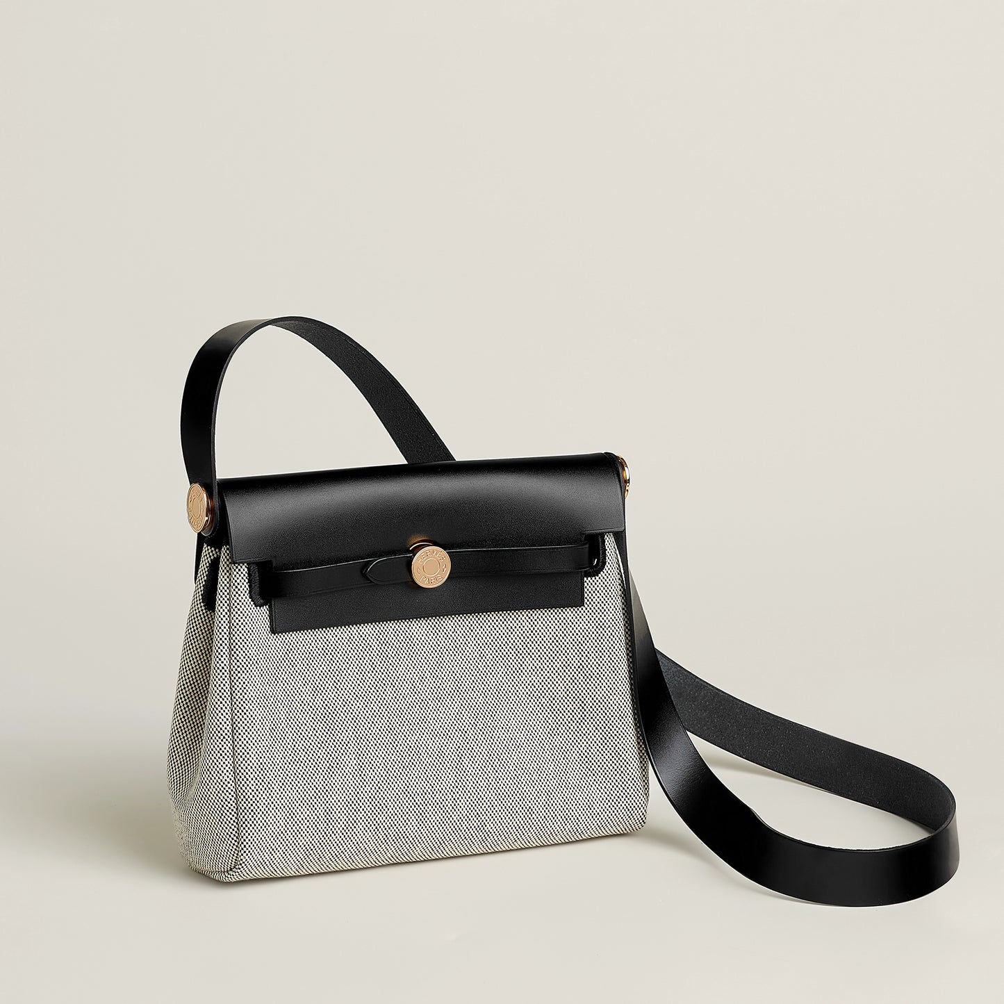 MINI HERBAG Ecru/Black GHW