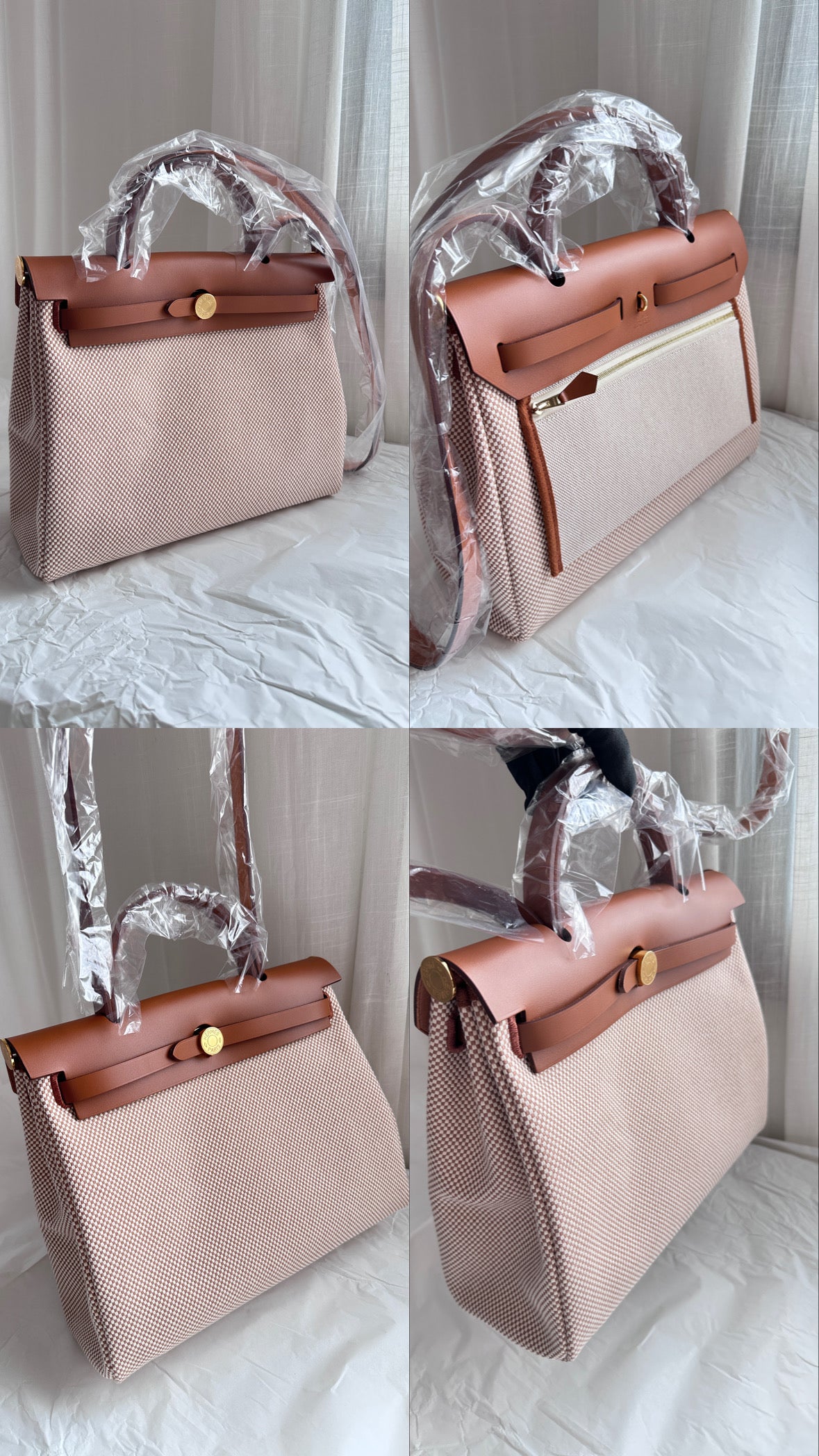 HERBAG 31 Ecru/Beige/Fauve GHW