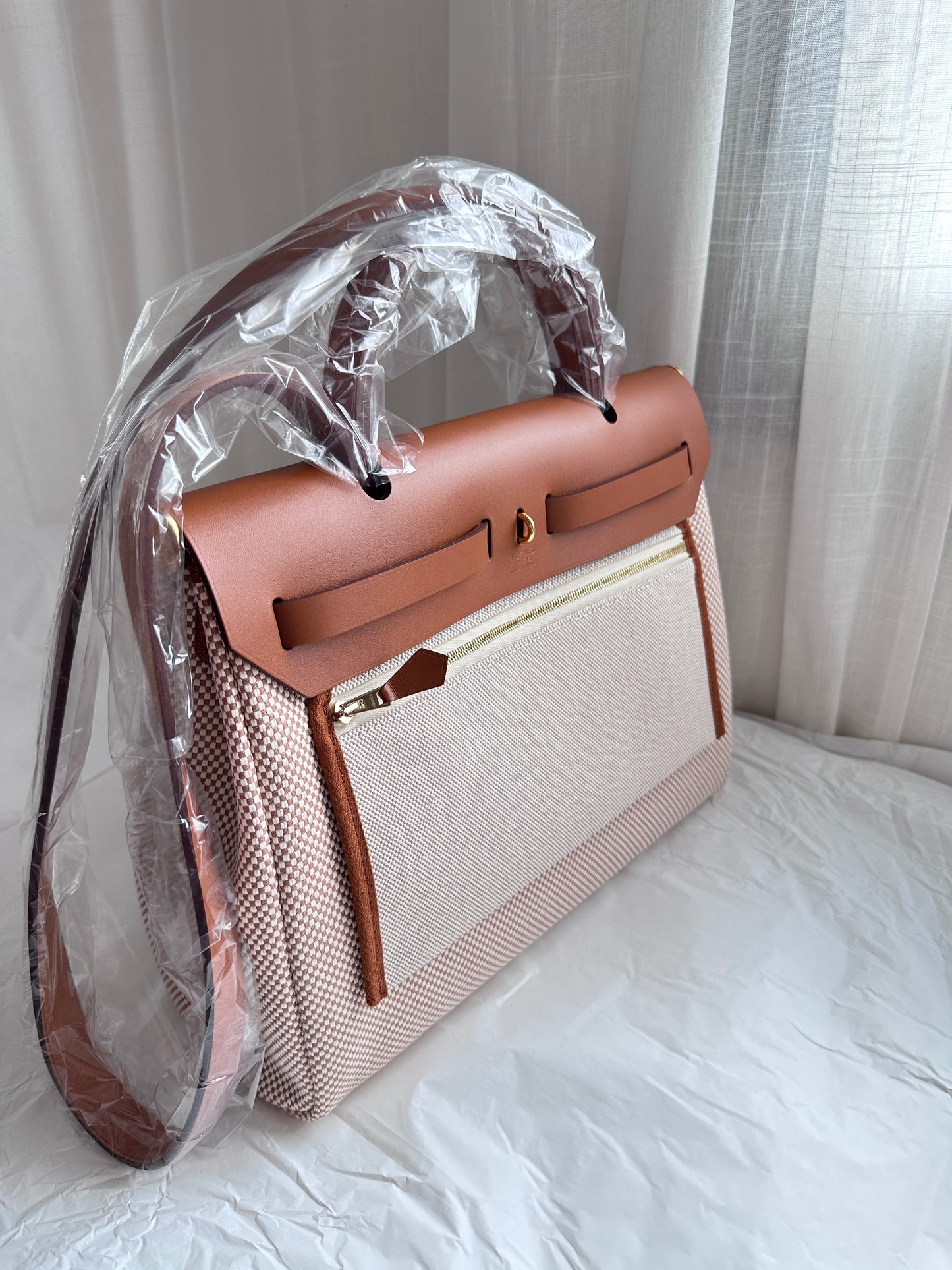 HERBAG 31 Ecru/Beige/Fauve GHW