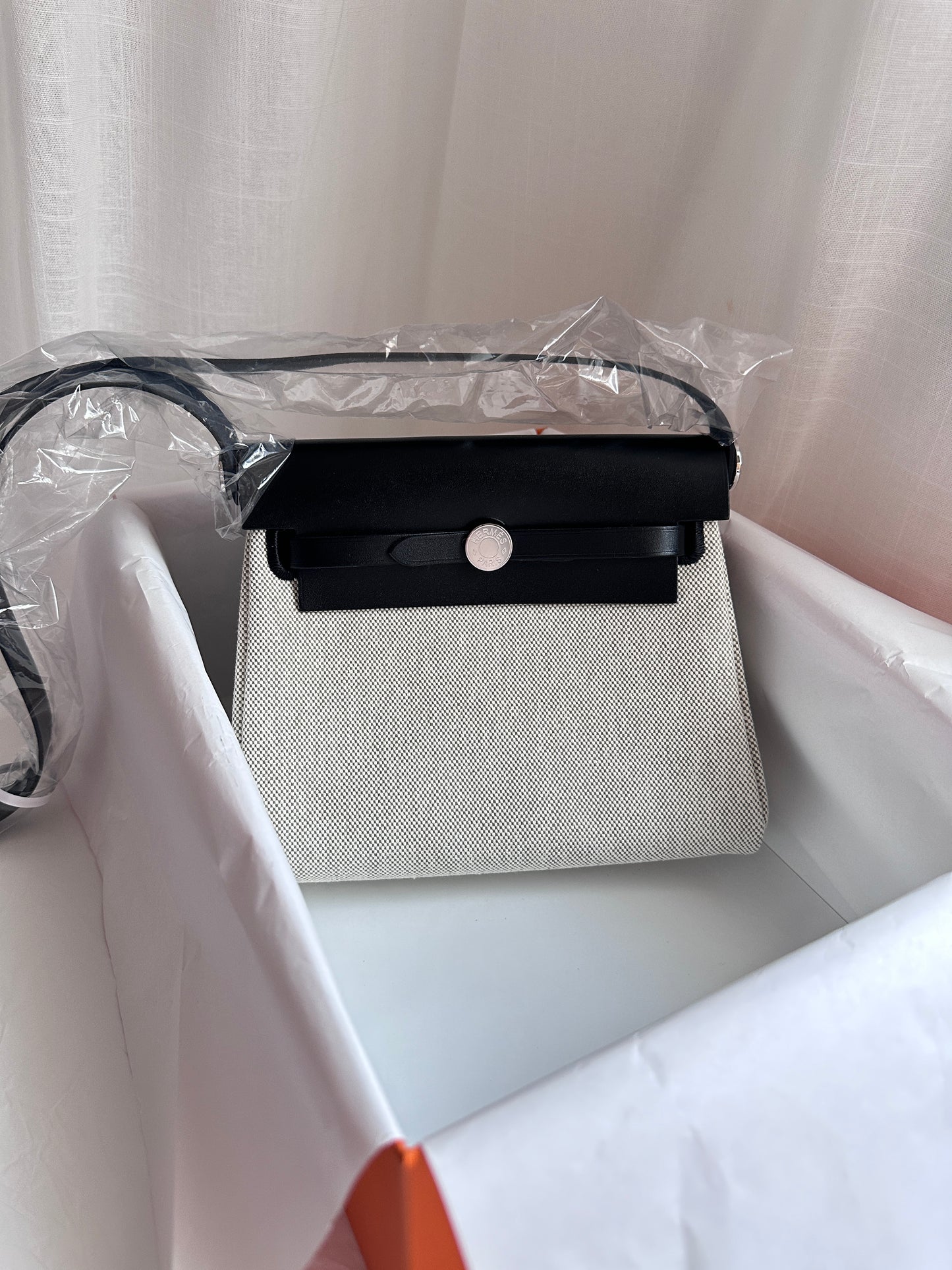 MINI HERBAG Ecru/Amande/Black PHW