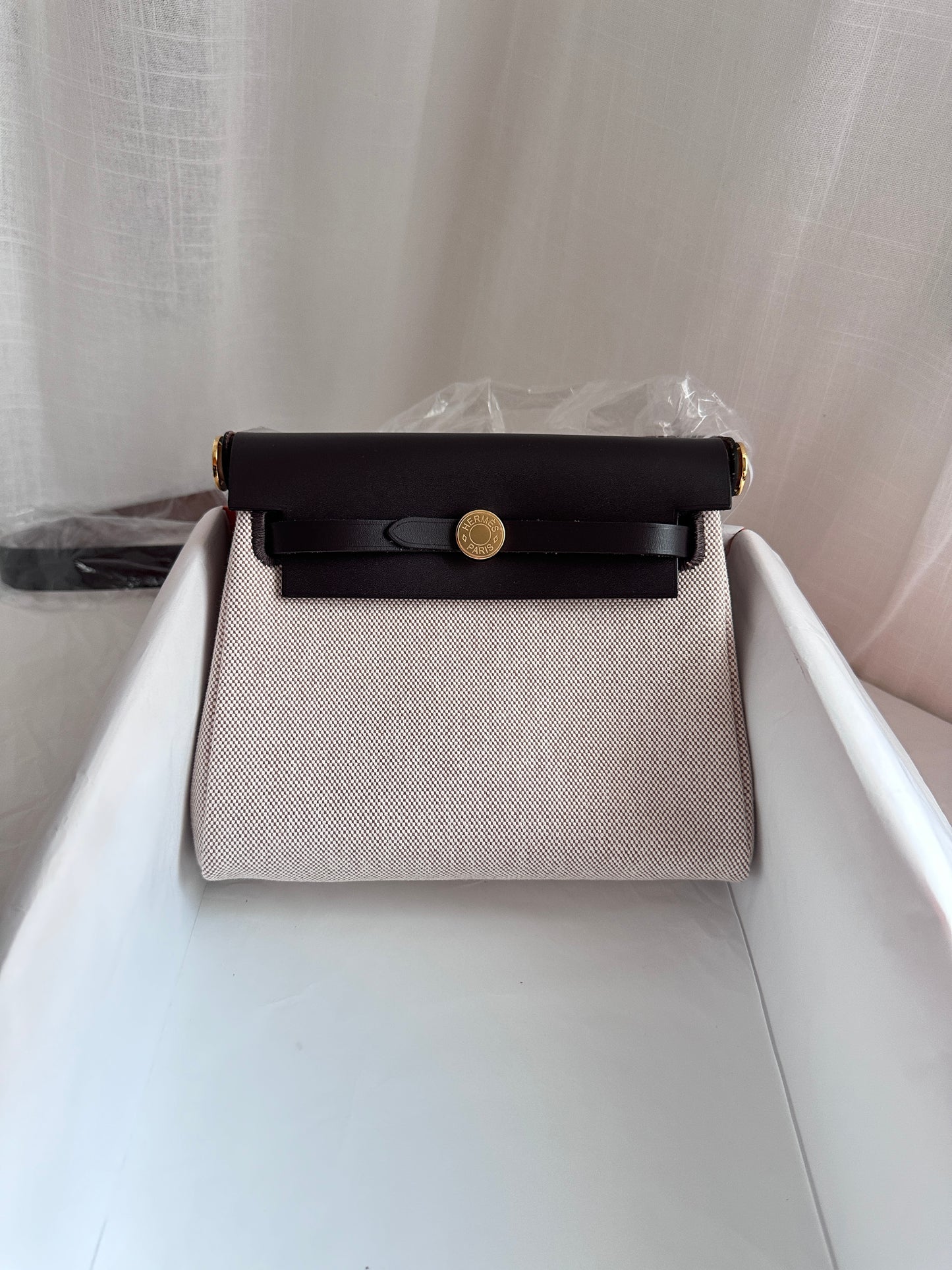 MINI HERBAG Ecru/Beige/Ebene GHW