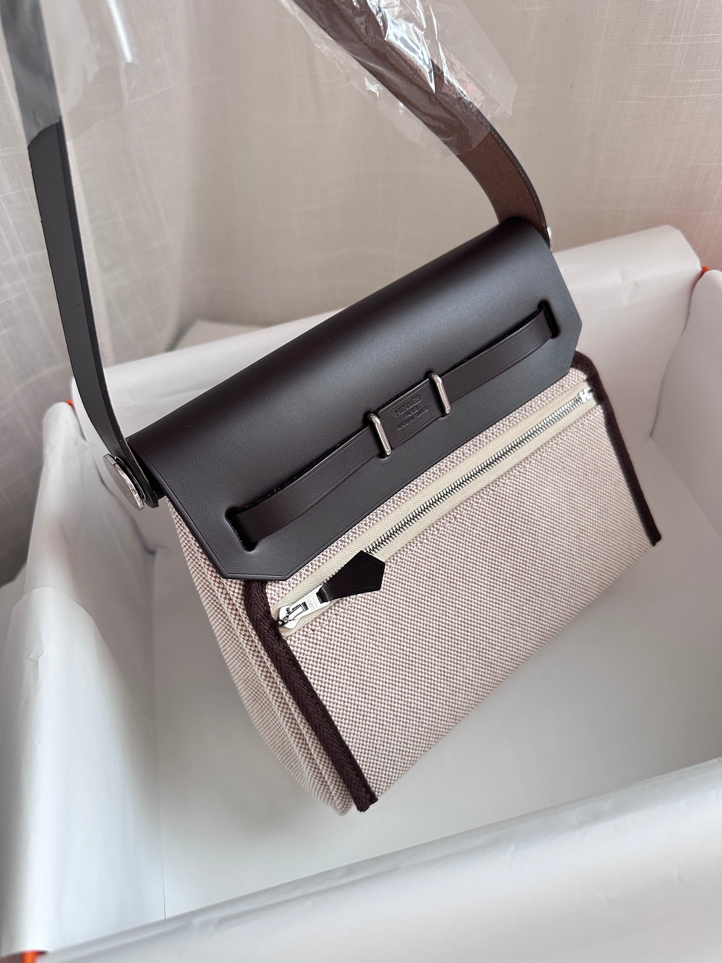MINI HERBAG Ecru/Beige/Ebene PHW