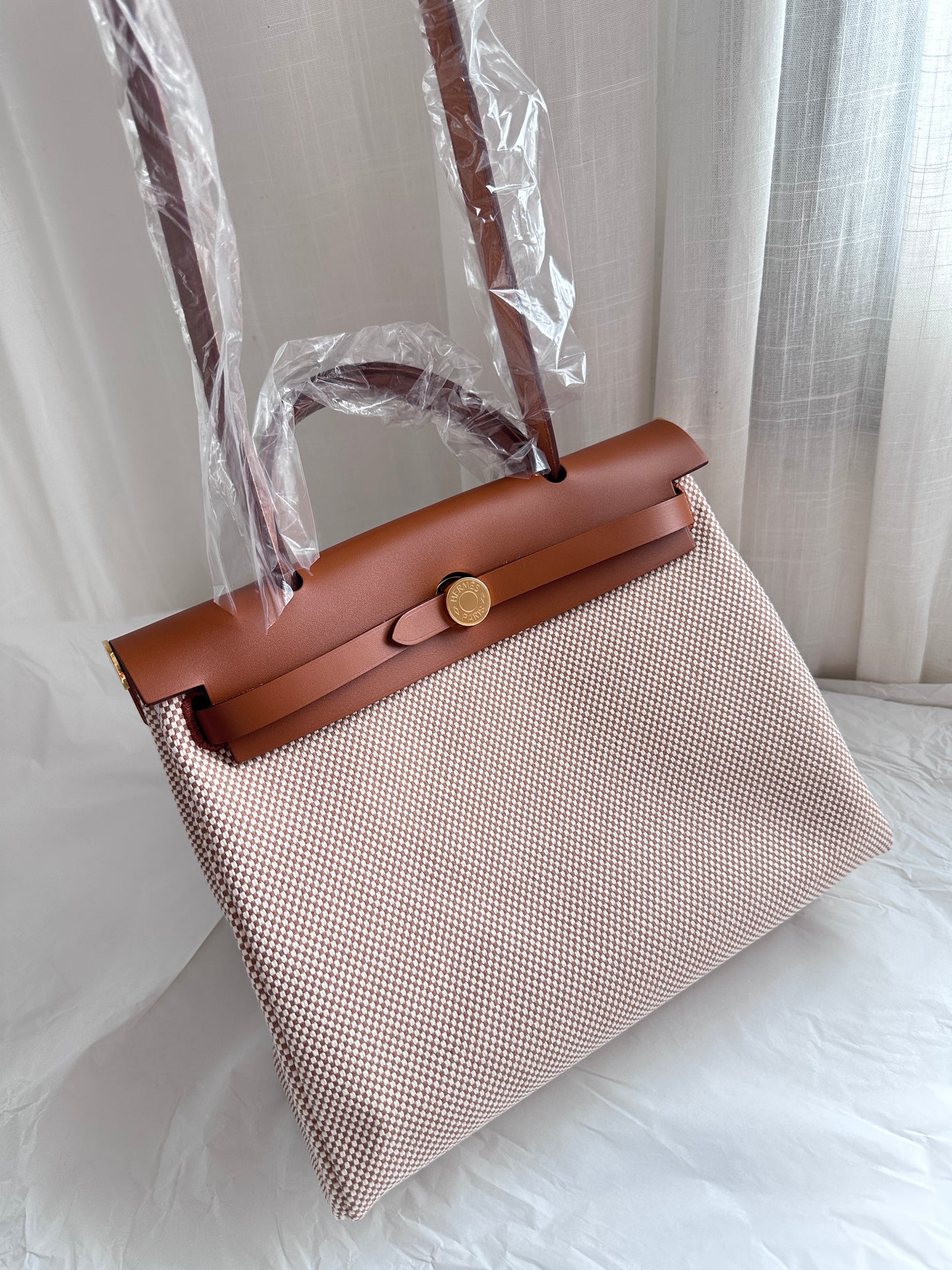 HERBAG 31 Ecru/Beige/Fauve GHW