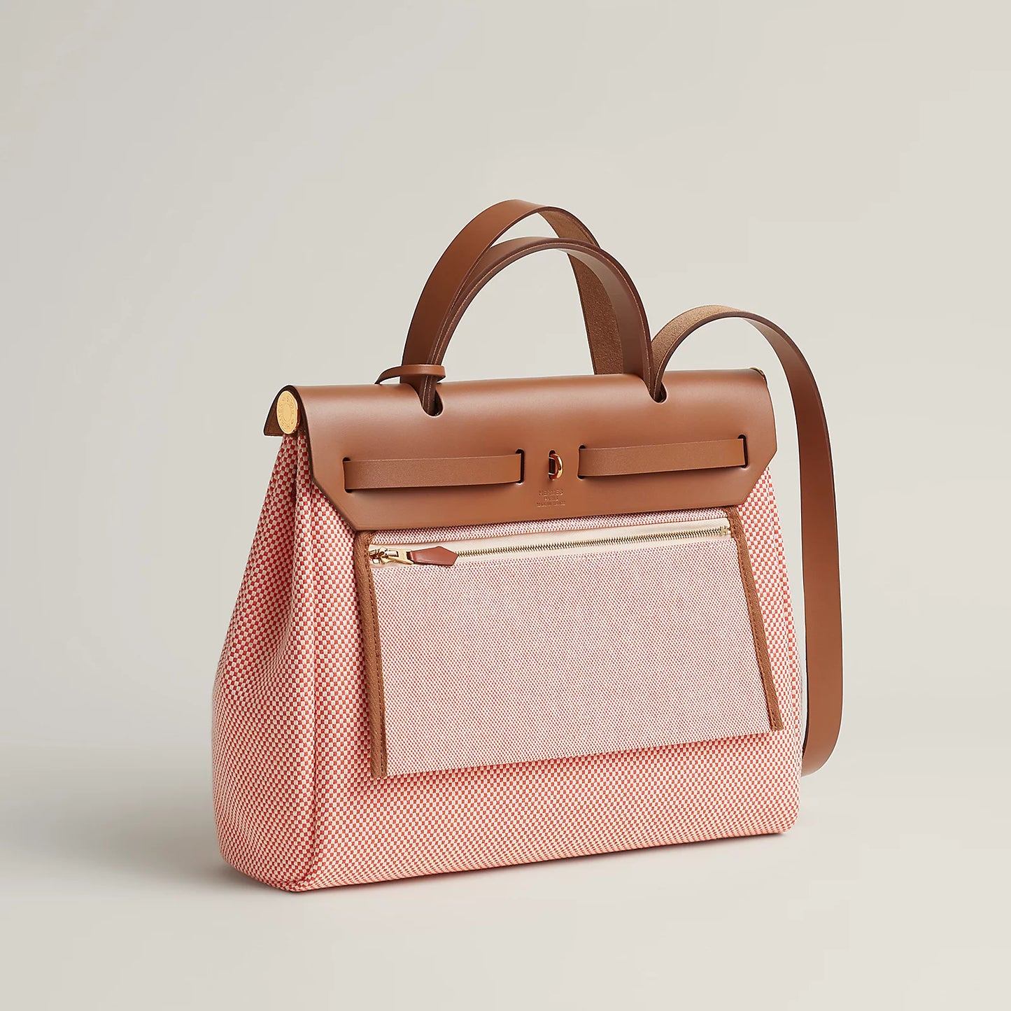 HERBAG 31 Écru/Orange Field/Fauve GHW