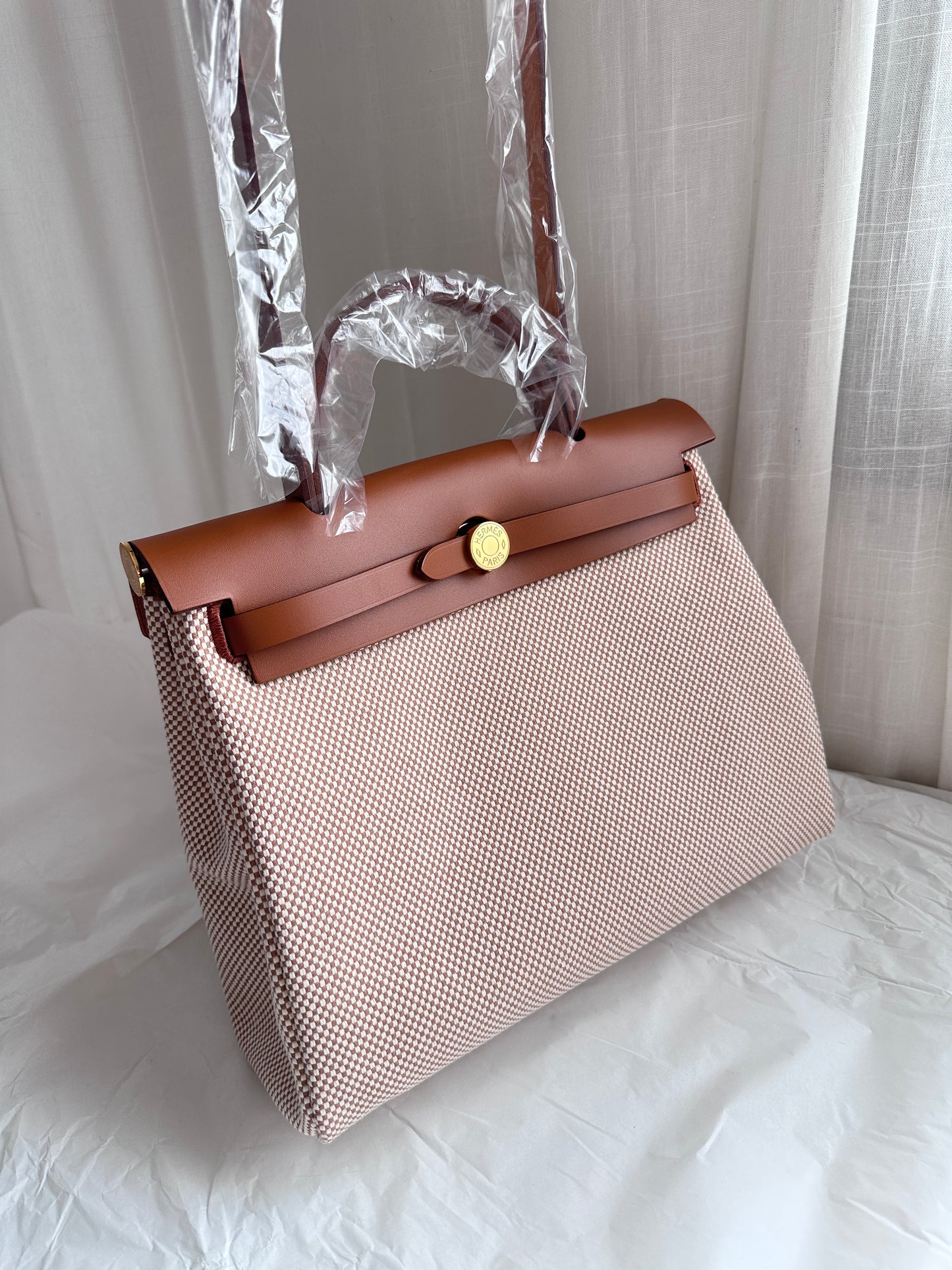 HERBAG 31 Ecru/Beige/Fauve GHW