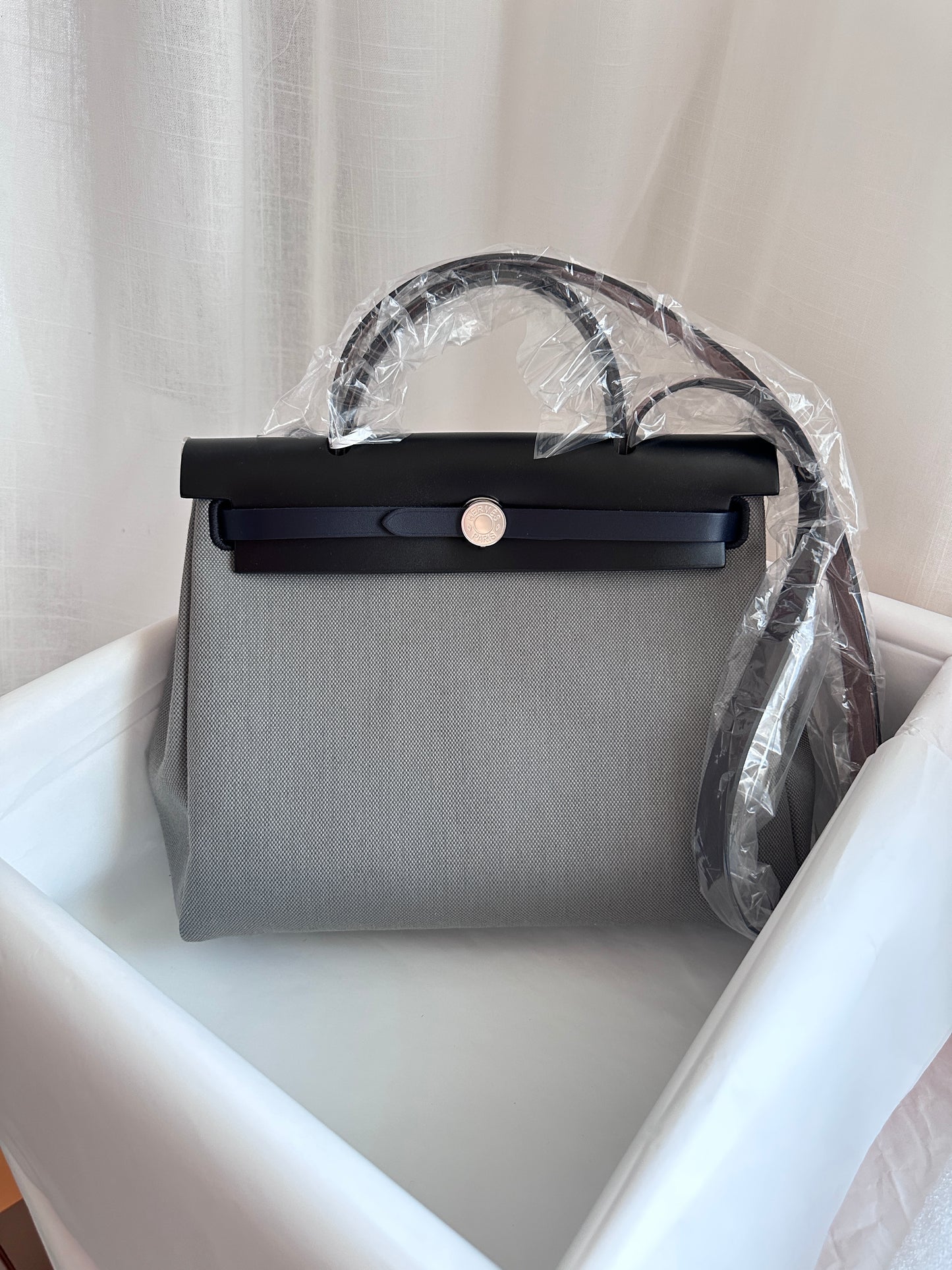 HERBAG 31 Gris Fumée/Ebene/Black/Blue Indigo PHW