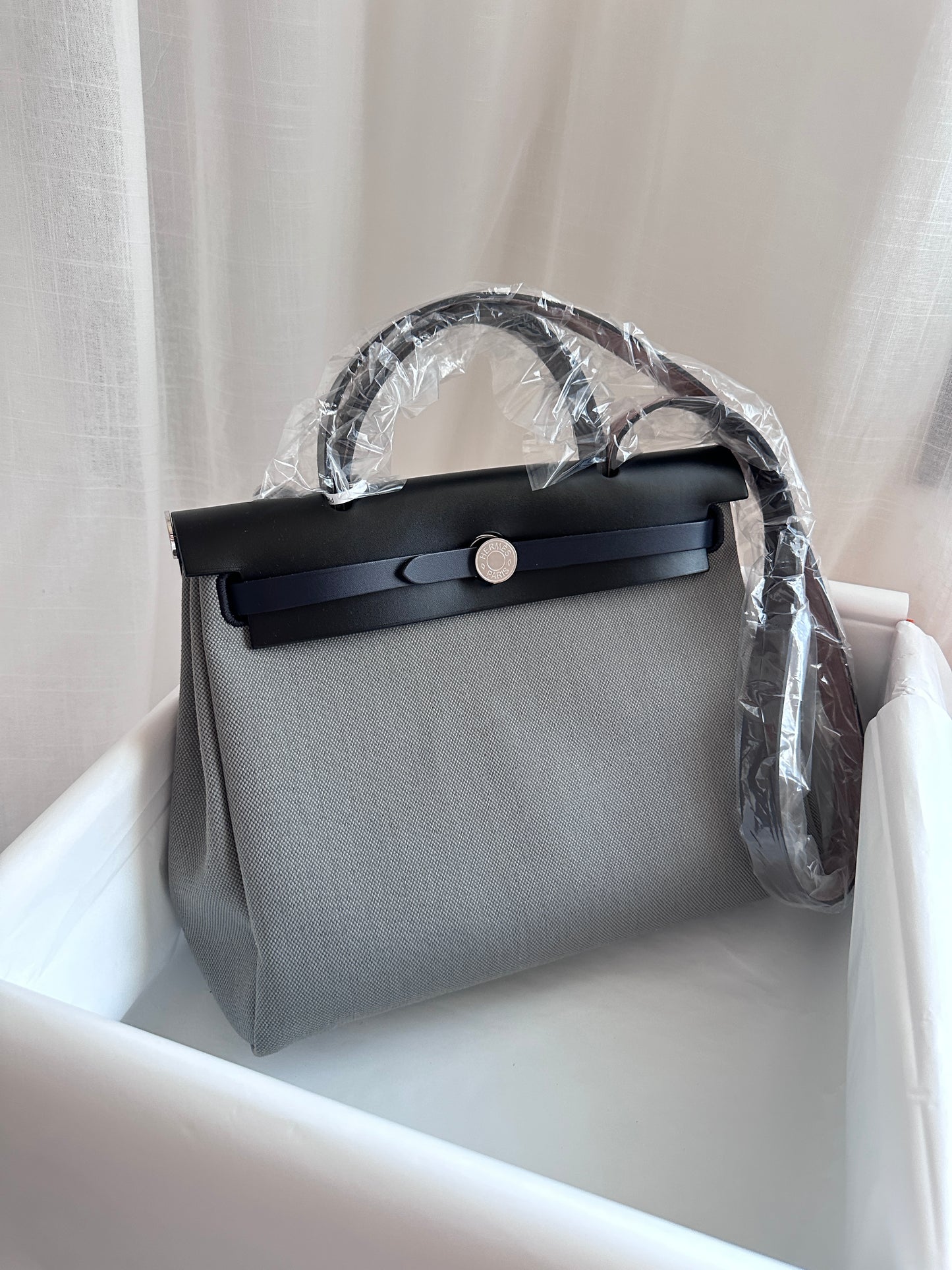 HERBAG 31 Gris Fumée/Ebene/Black/Blue Indigo PHW