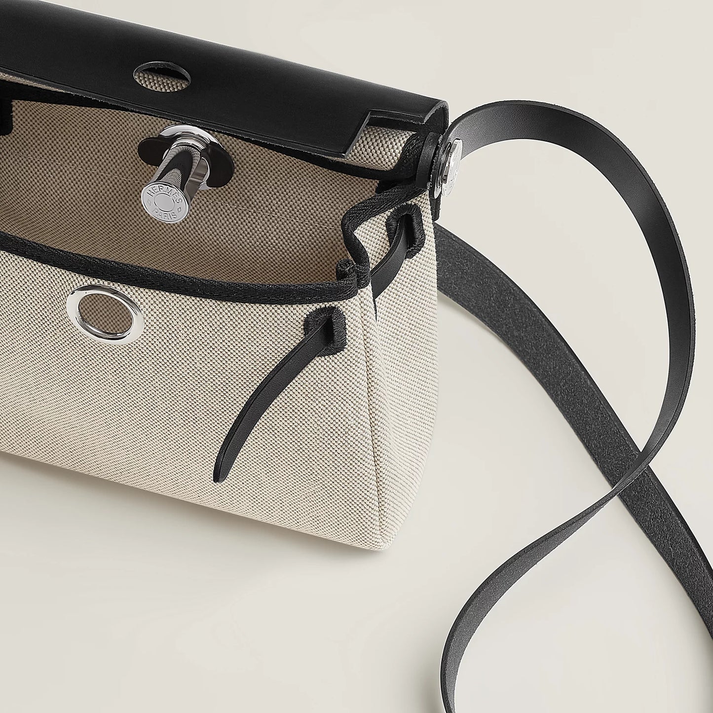 MINI HERBAG Ecru/Amande/Black PHW