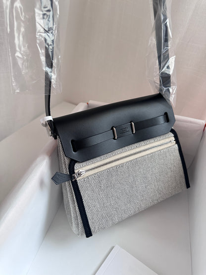 MINI HERBAG Ecru/Black PHW