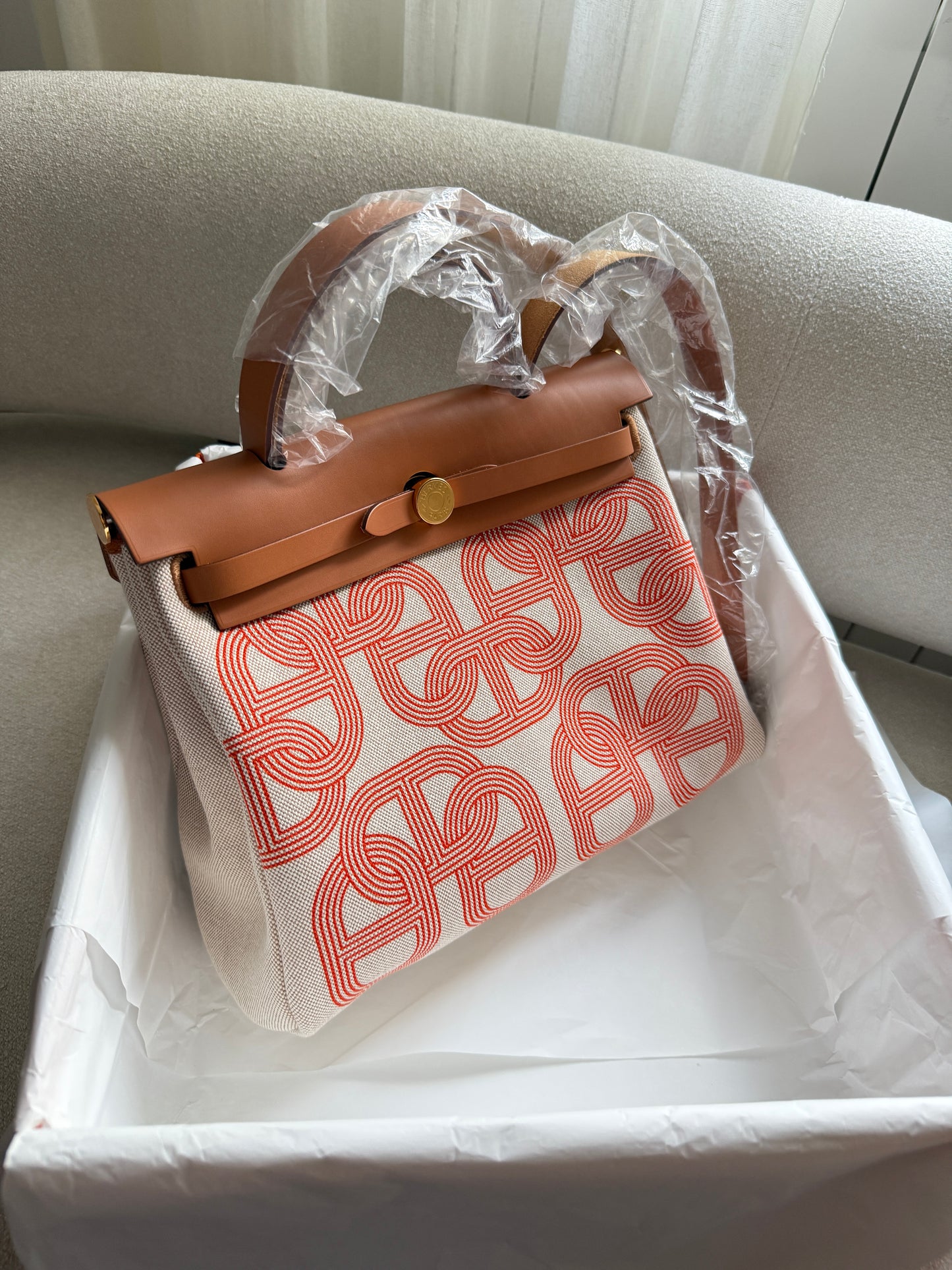 Herbag 31 Orange Mecano Ecru Beige