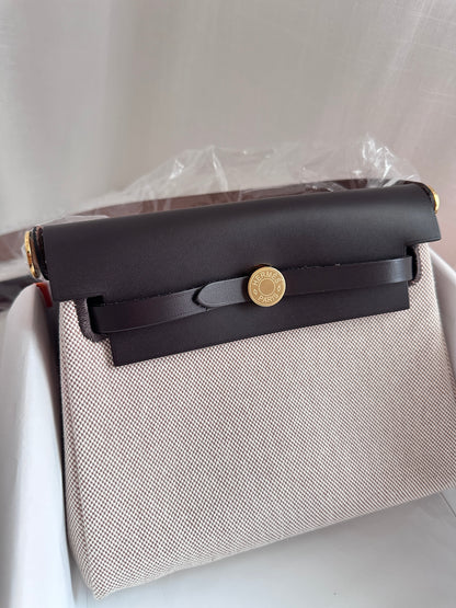 MINI HERBAG Ecru/Beige/Ebene GHW