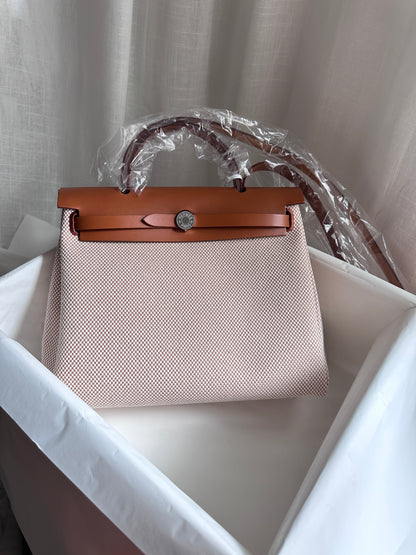 HERBAG 31 Ecru/Beige/Fauve PHW