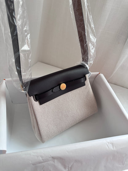 MINI HERBAG Ecru/Beige/Ebene GHW
