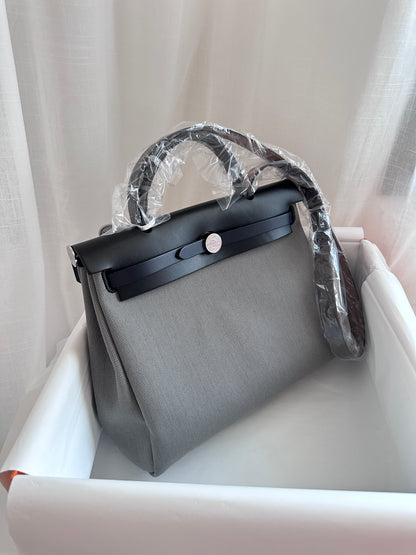 HERBAG 31 Gris Fumée/Ebene/Black/Blue Indigo PHW
