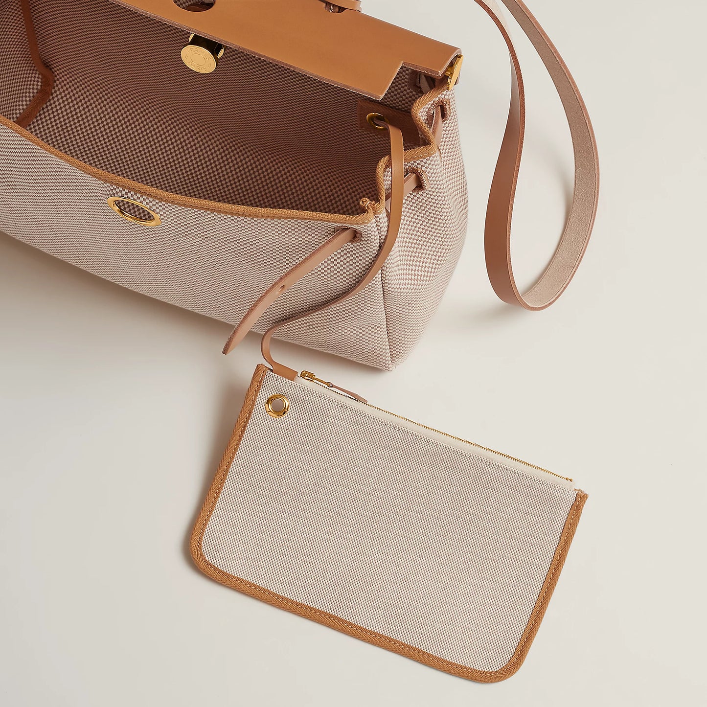 HERBAG 31 Ecru/Beige/Naturel GHW