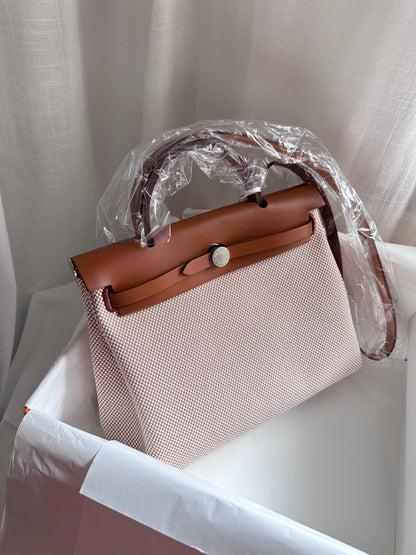 HERBAG 31 Ecru/Beige/Fauve PHW