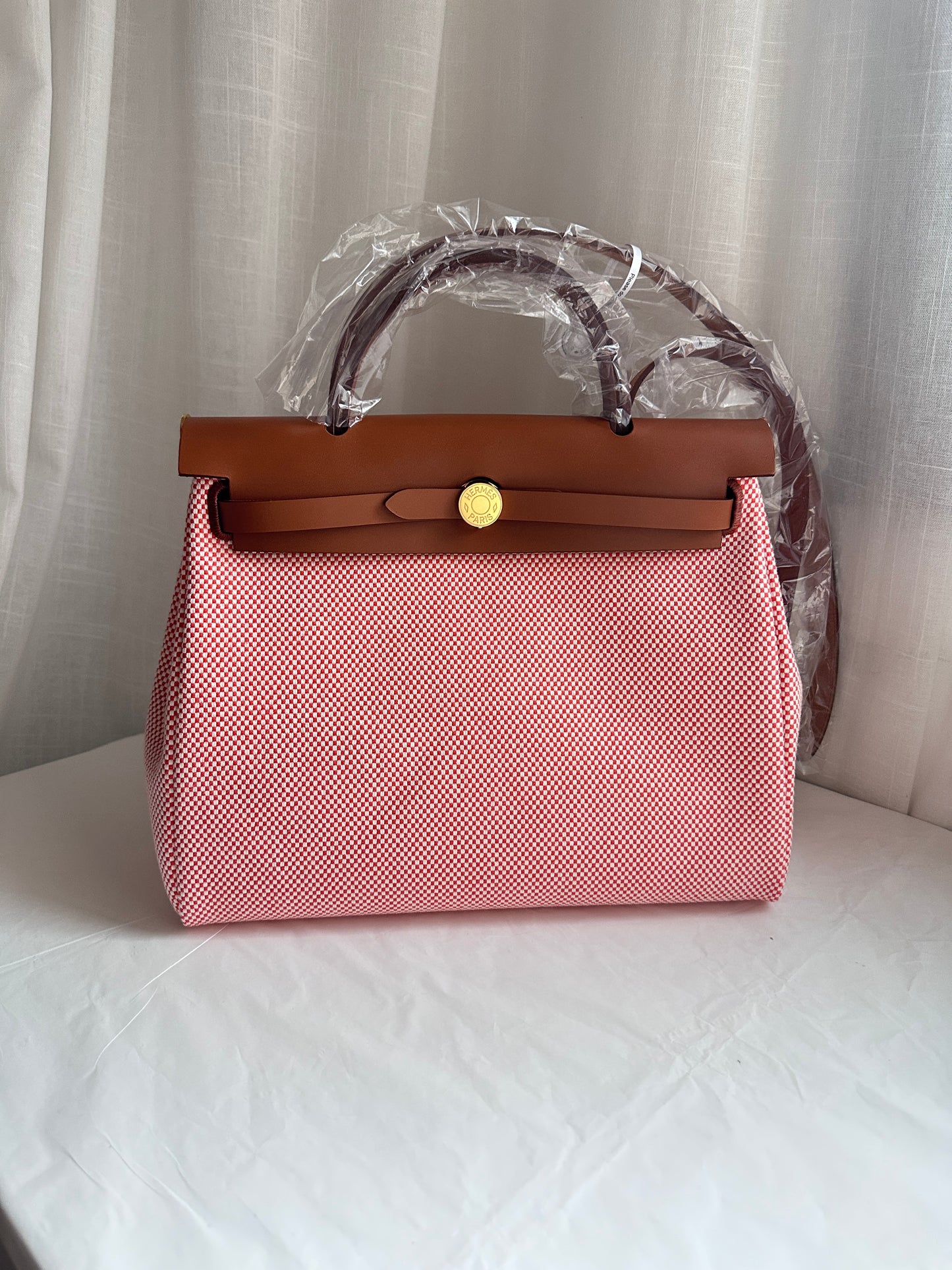 HERBAG 31 Écru/Orange Field/Fauve GHW