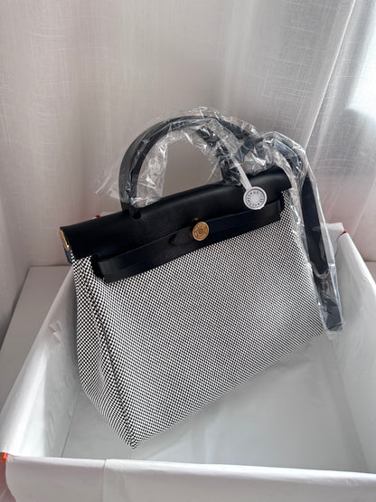 HERBAG 31 Ecru/Noir GHW