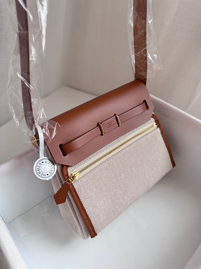 MINI HERBAG Ecru/Beige/Fauve GHW