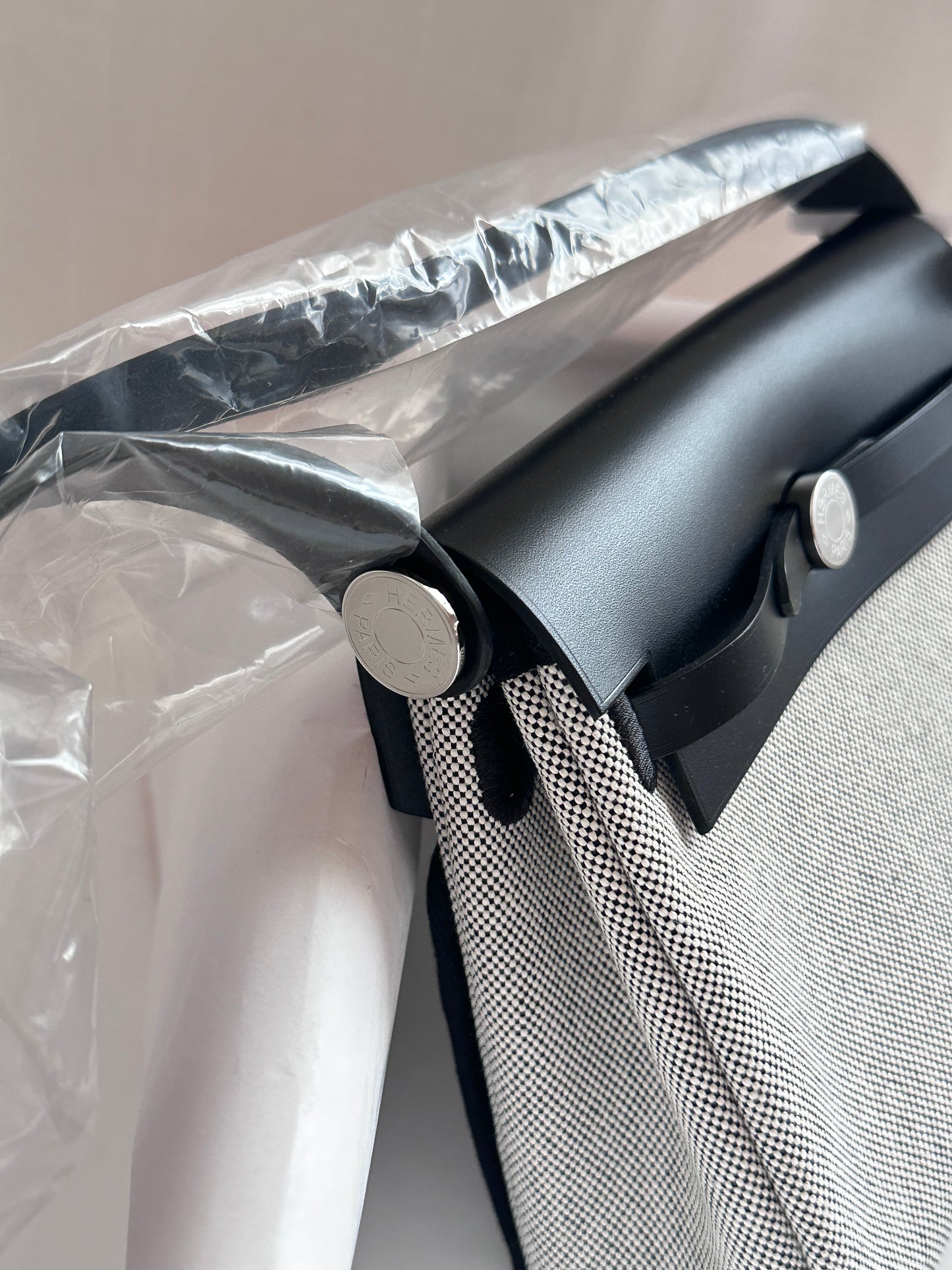 MINI HERBAG Ecru/Black PHW