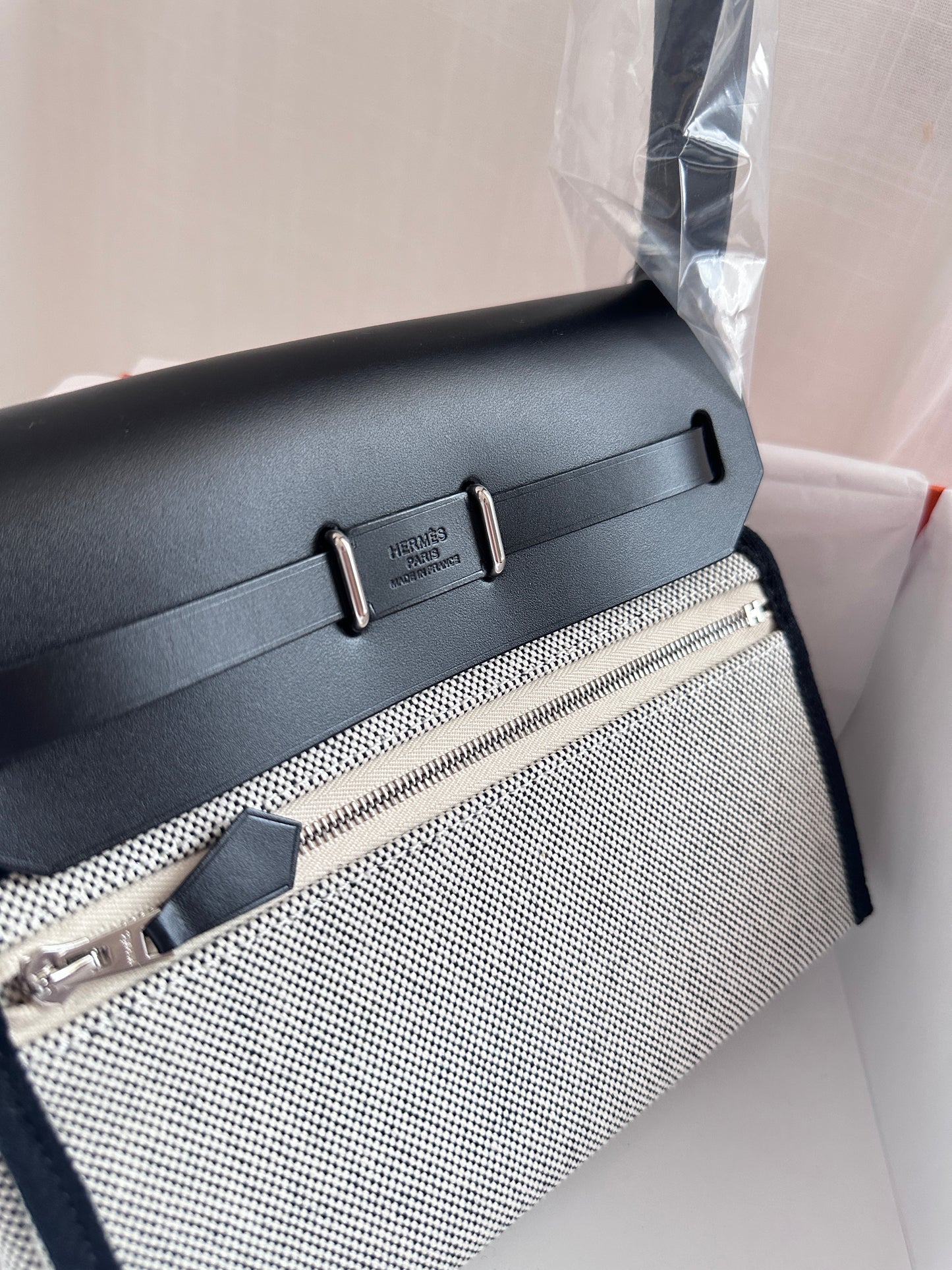 MINI HERBAG Ecru/Black PHW