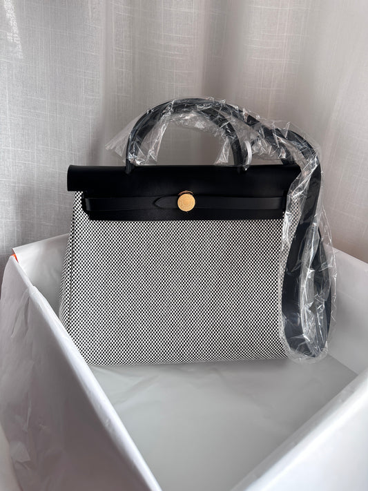 HERBAG 31 Ecru/Noir GHW