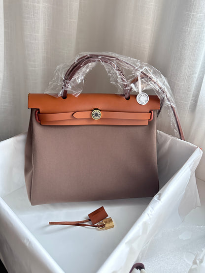 HERBAG 31 Etoupe/Fauve/Ebene LAQUE